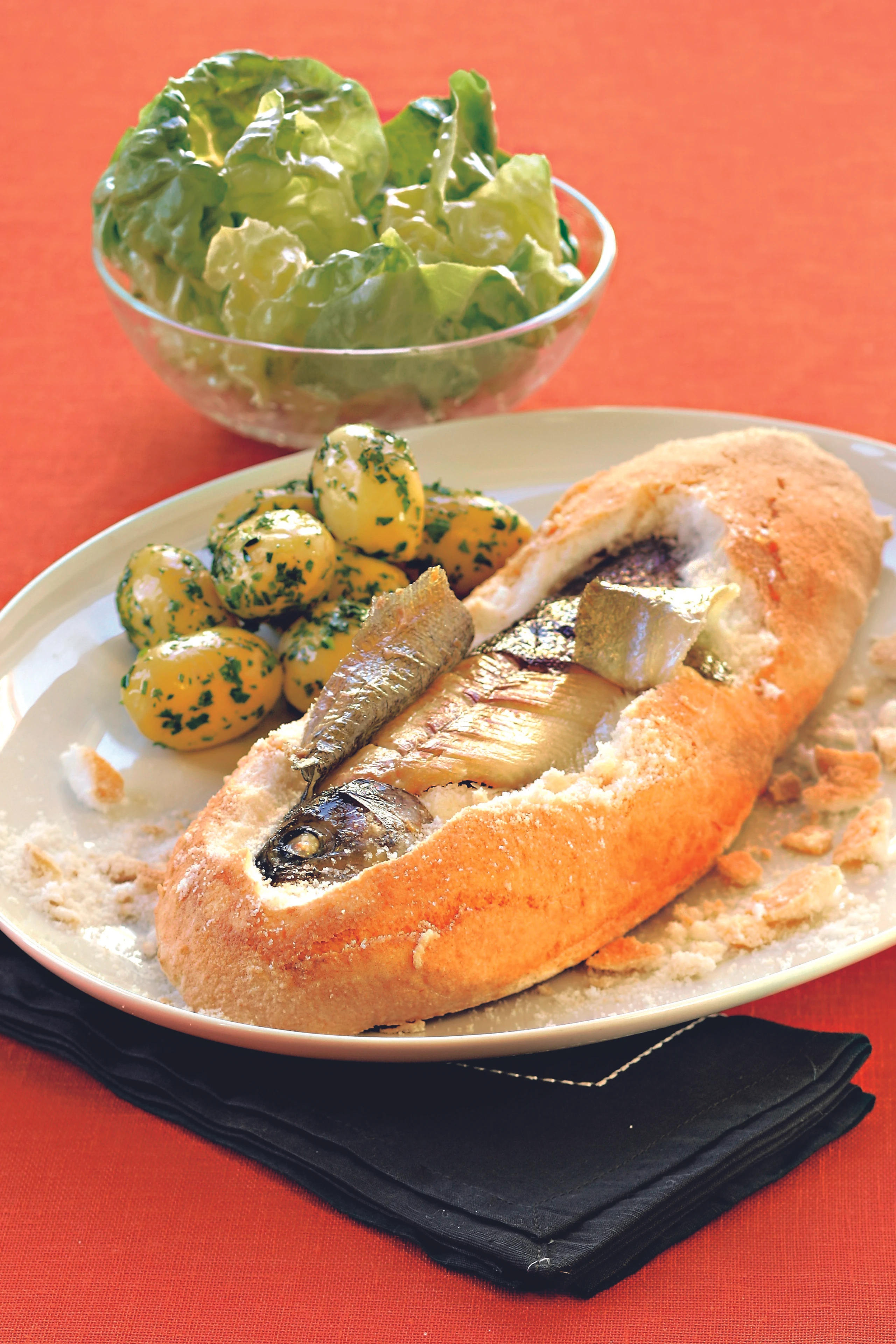 Felchen in der Salzkruste