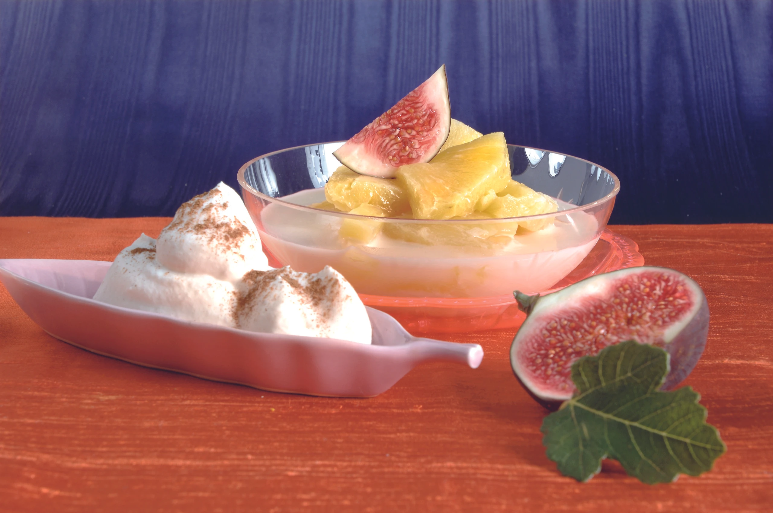 Ananas-Kompott mit Obers