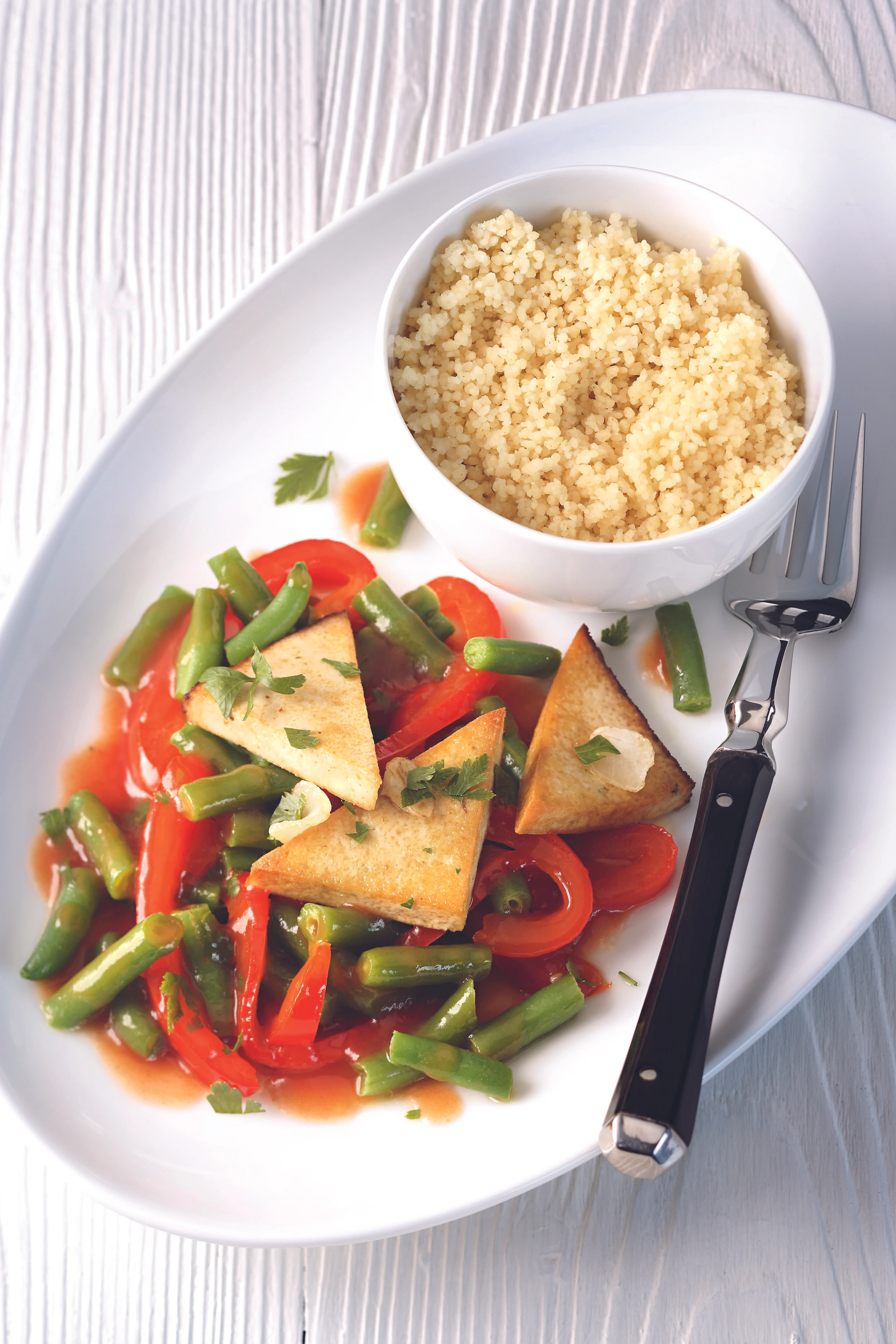 Tofu-Gemüse-Couscous