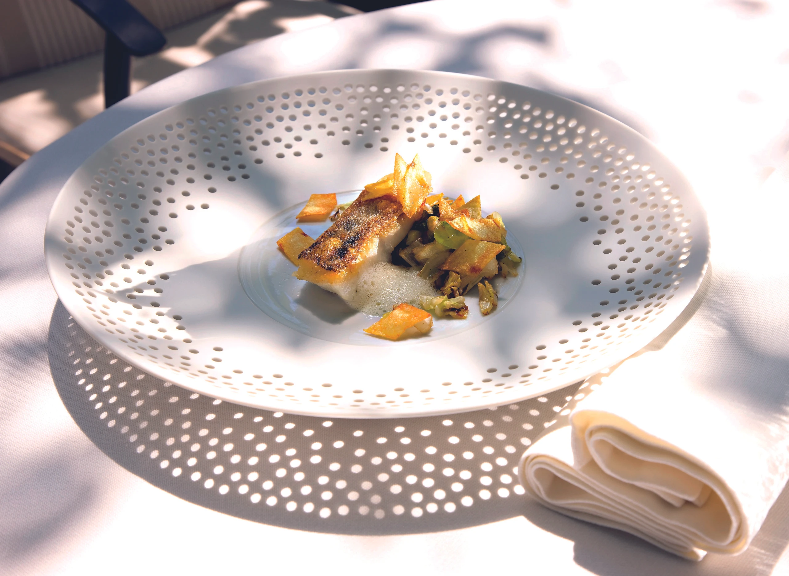 Zander mit Gemüsefleckerln