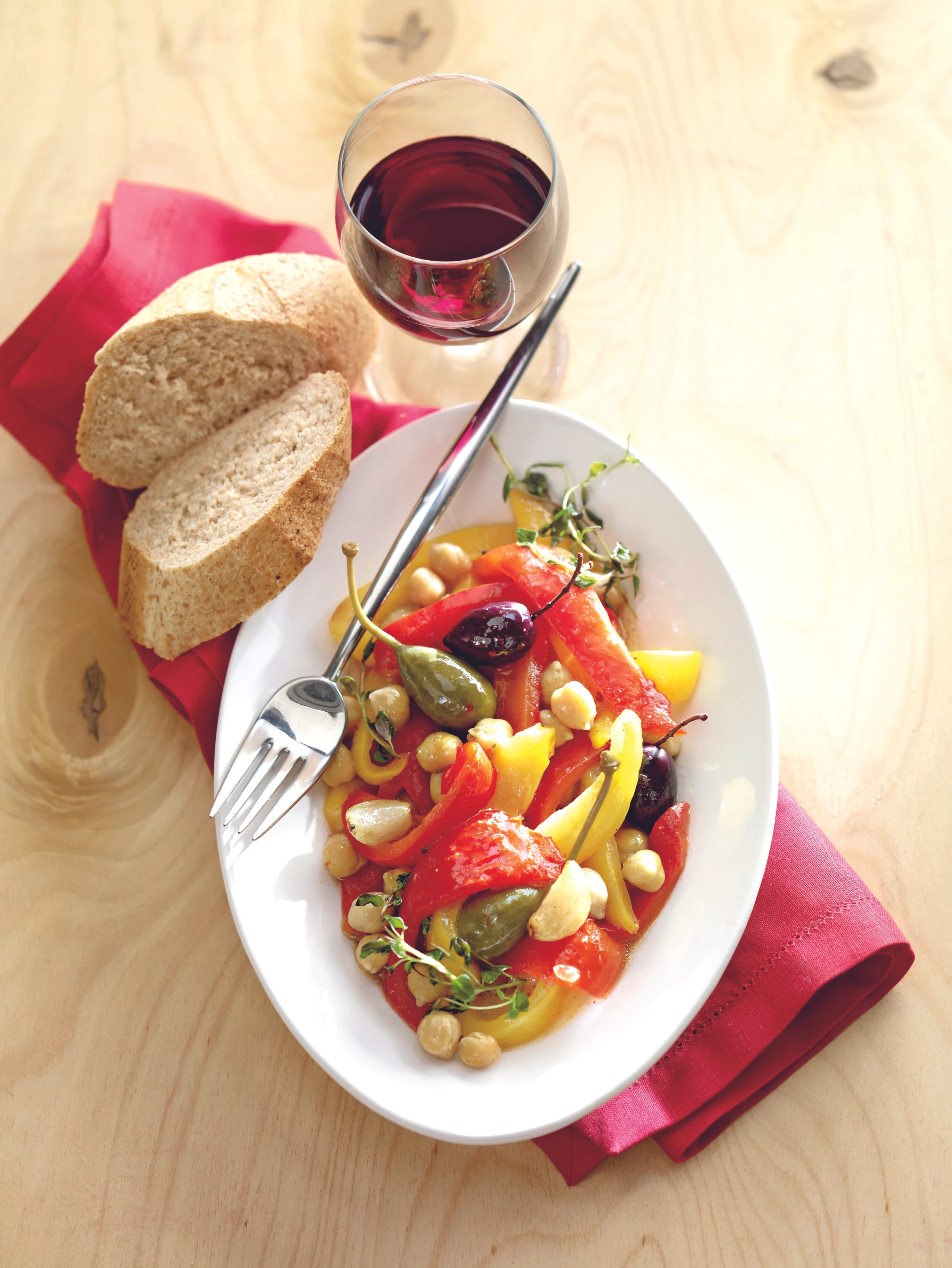 Kichererbsen-Paprika-Salat