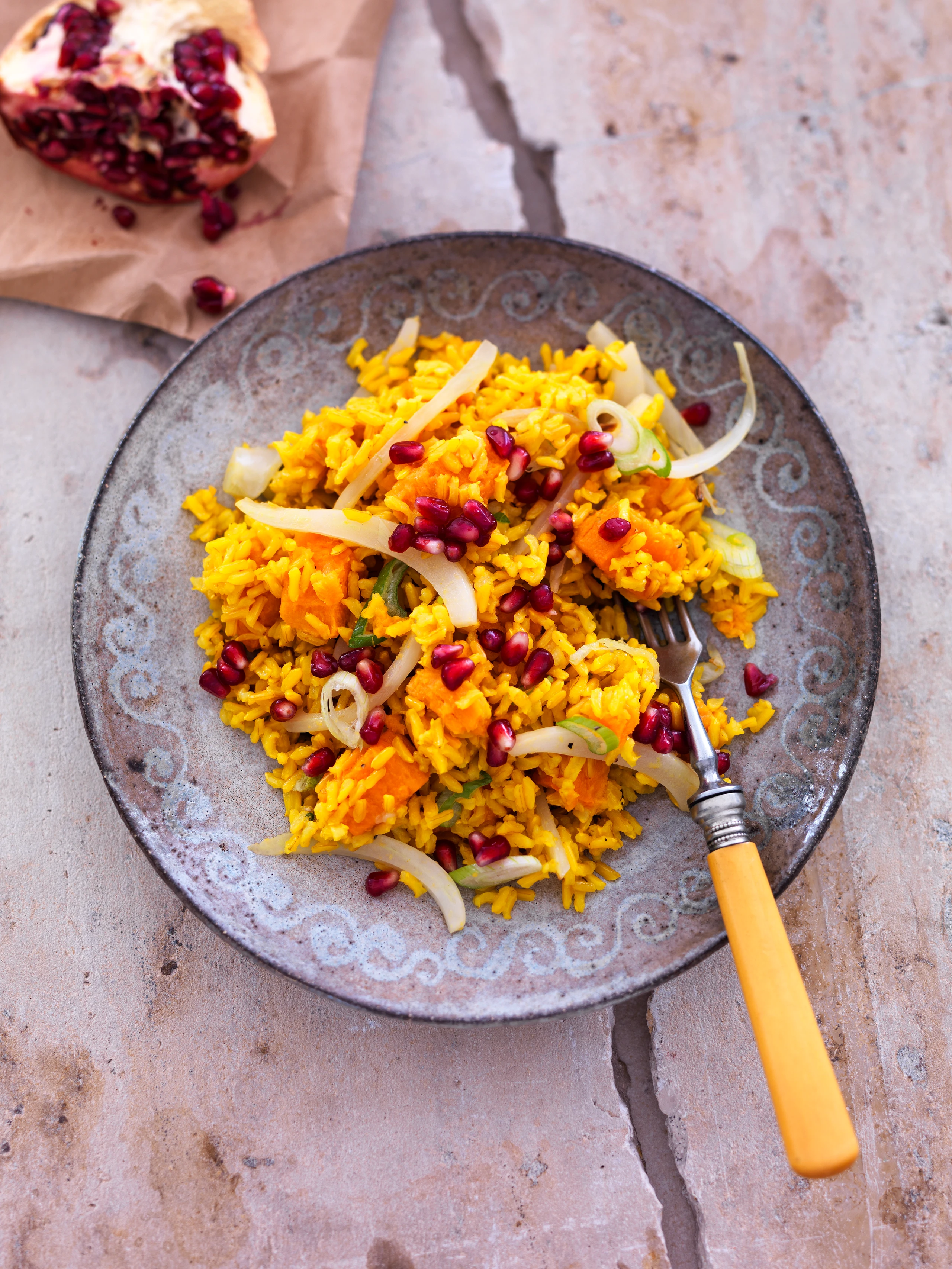 Naturreis-Curry mit Süßkartoffeln