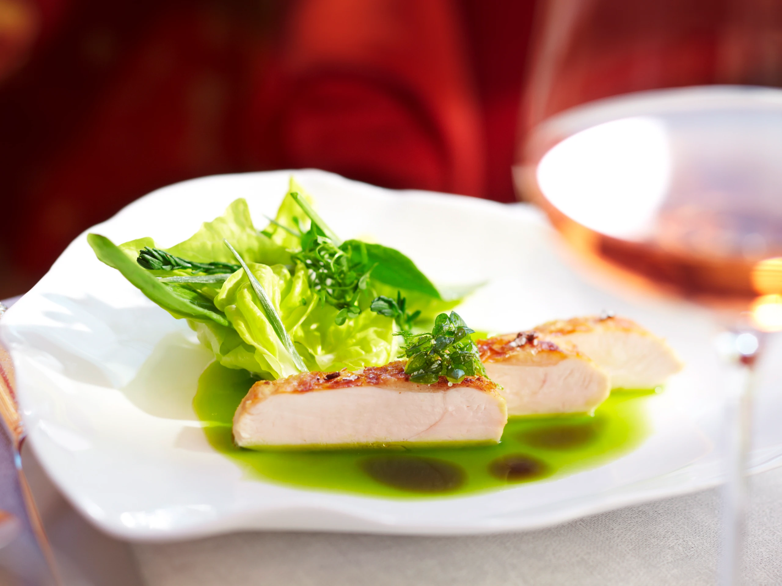 Wildhendl mit Vogelmiere