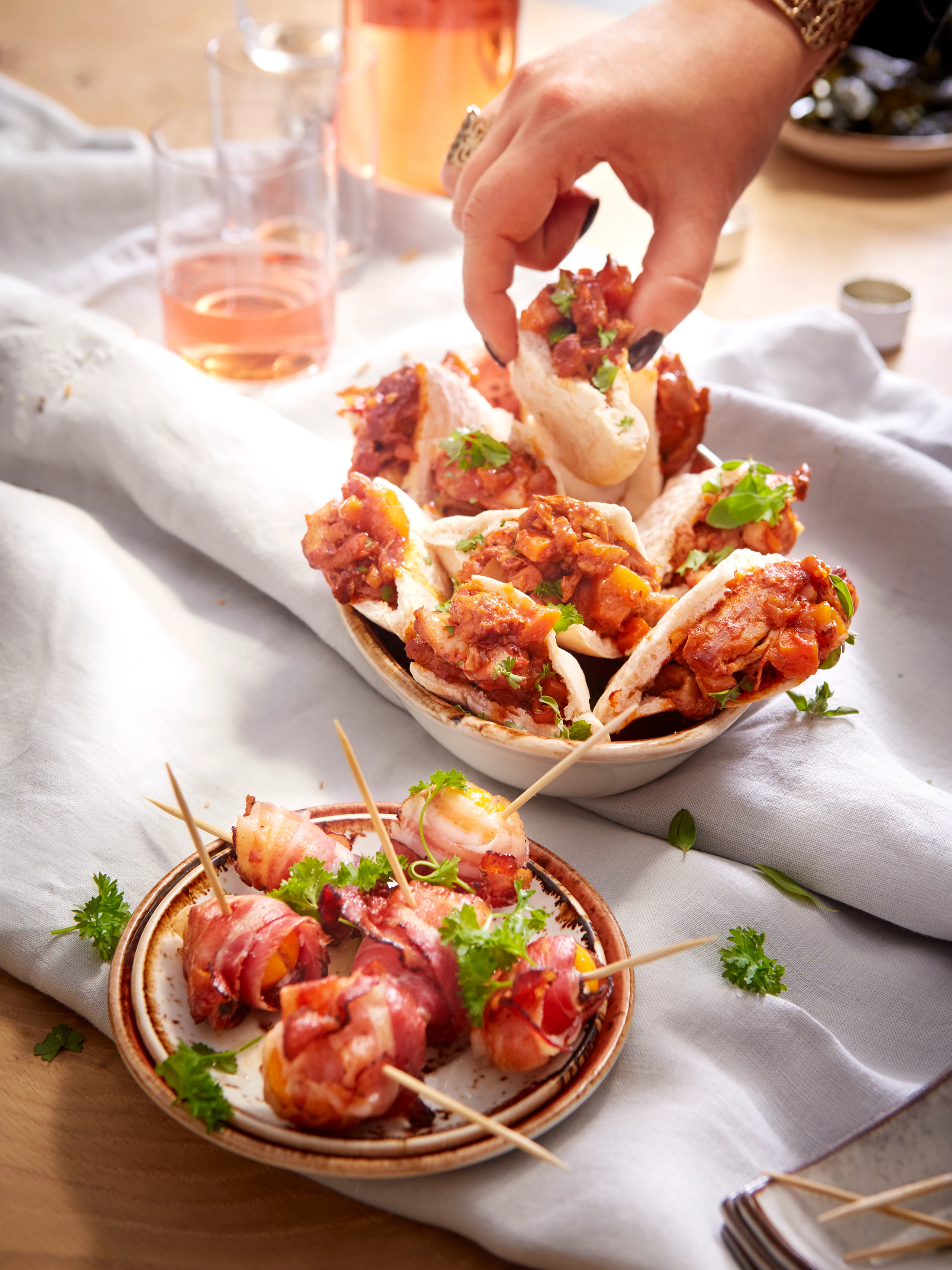 Kumquats im Speckmantel