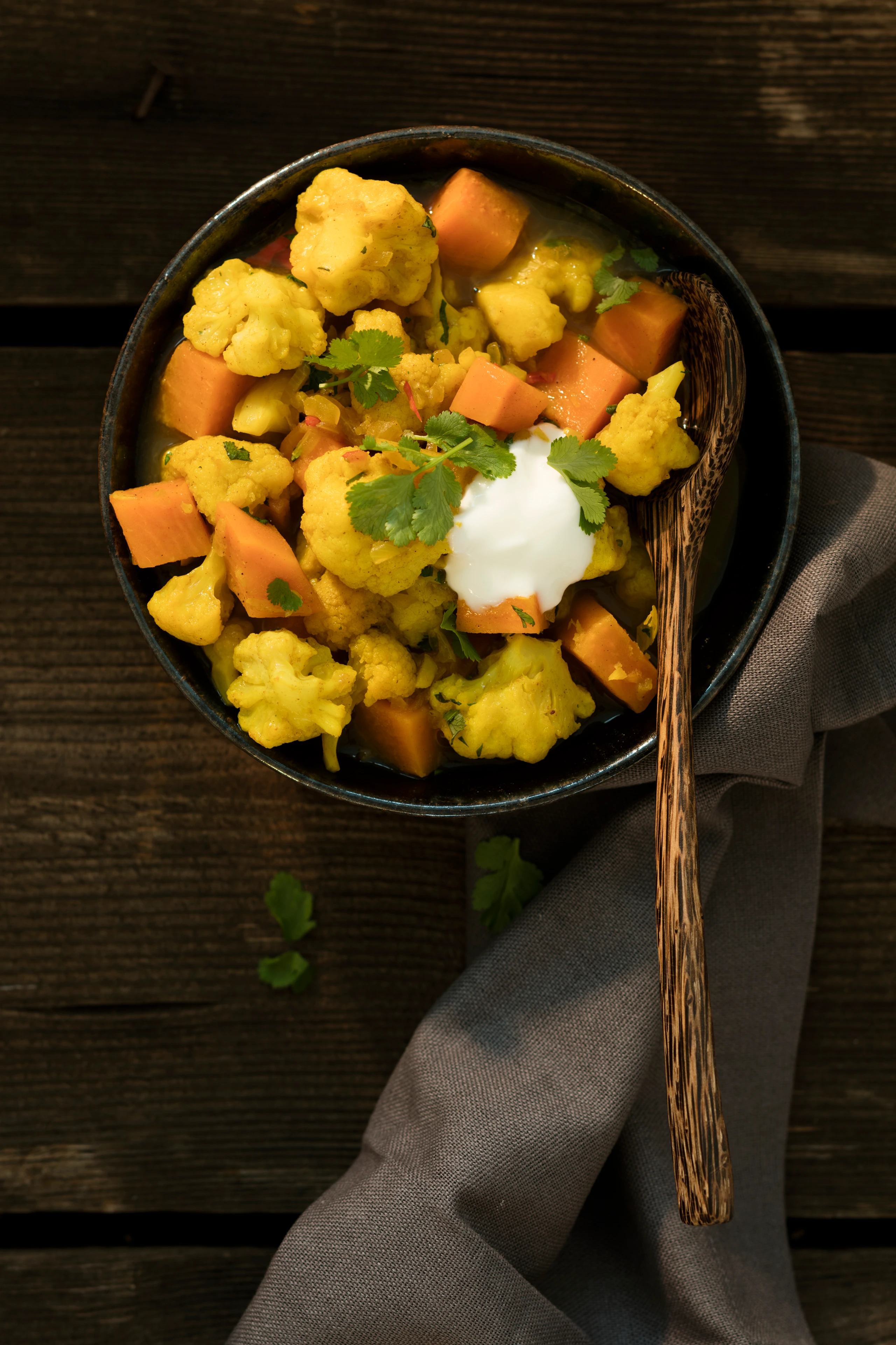 Karfiolcurry in Joghurtsauce