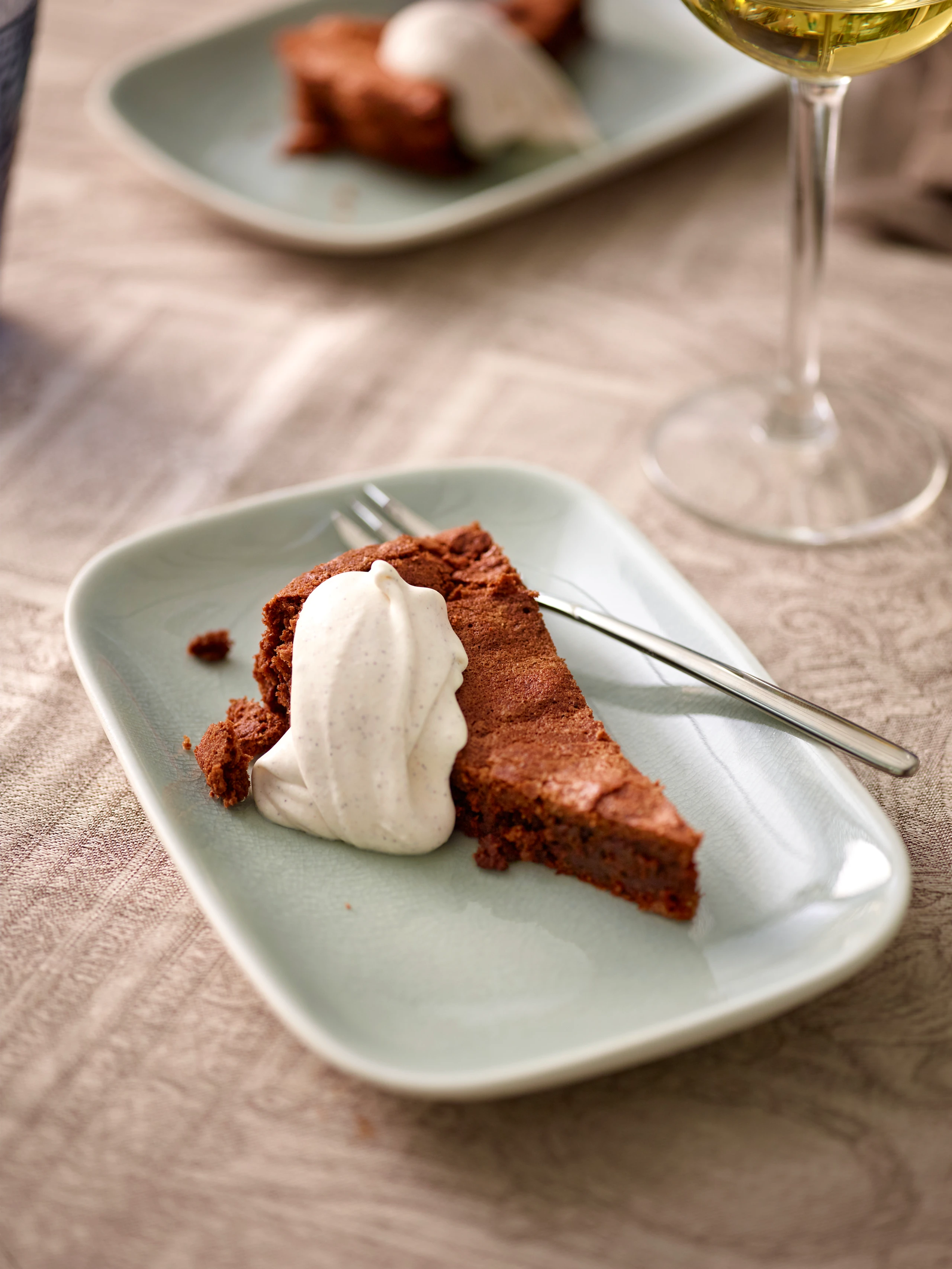 Schokokuchen mit Vanilleobers