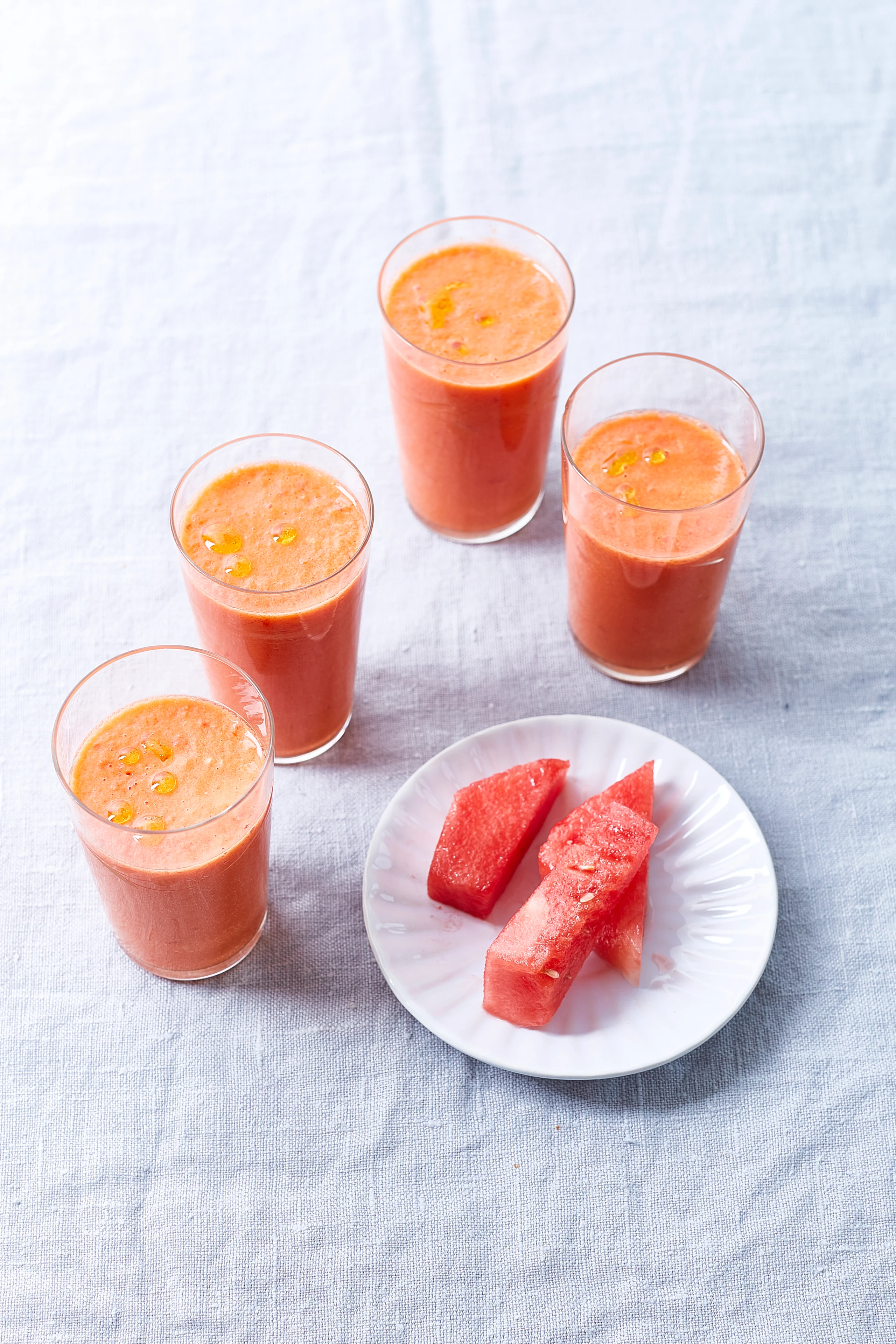 Wassermelonen-Paradeiser-Gazpacho