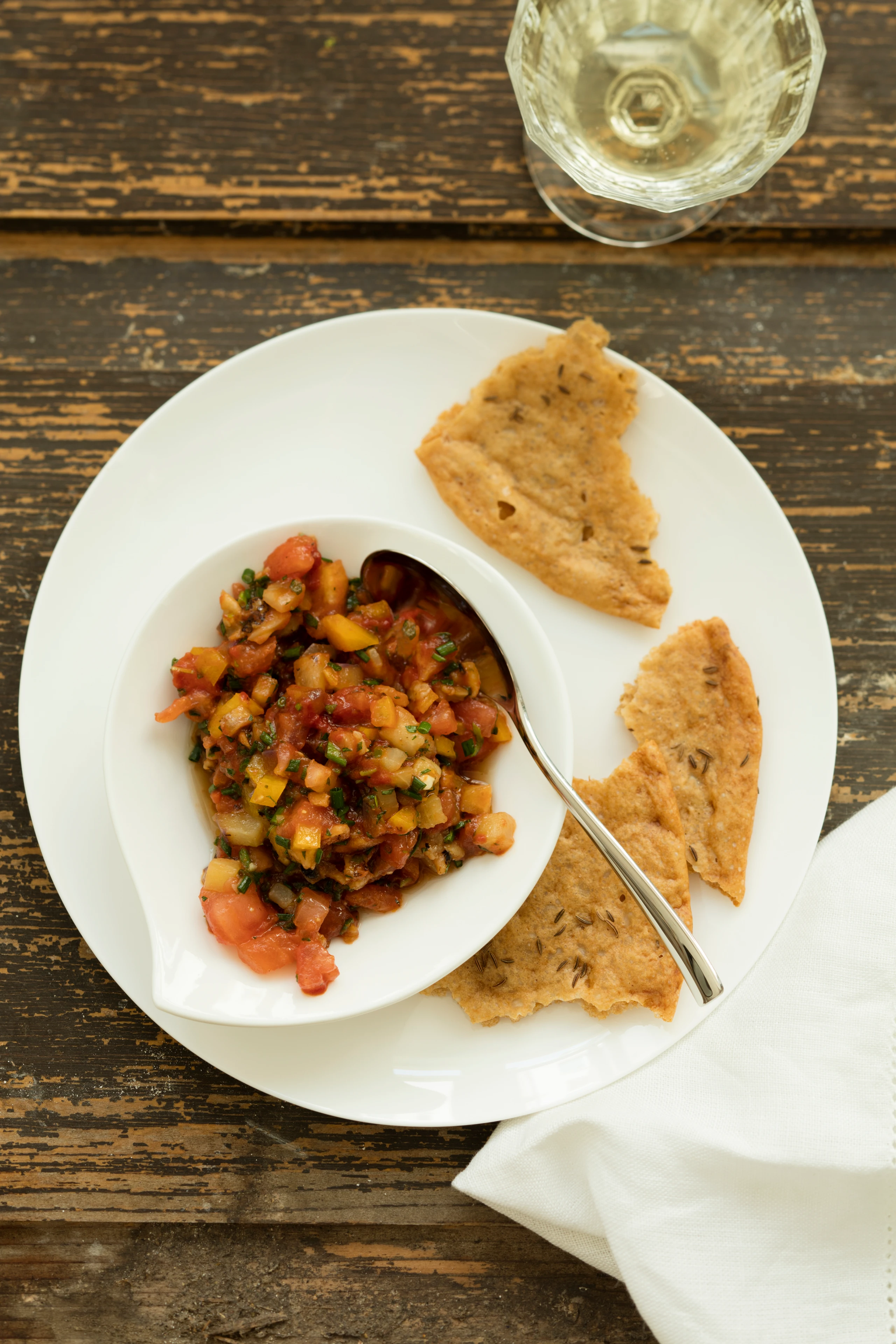 Paradeiser-Melanzani-Paprikatatar