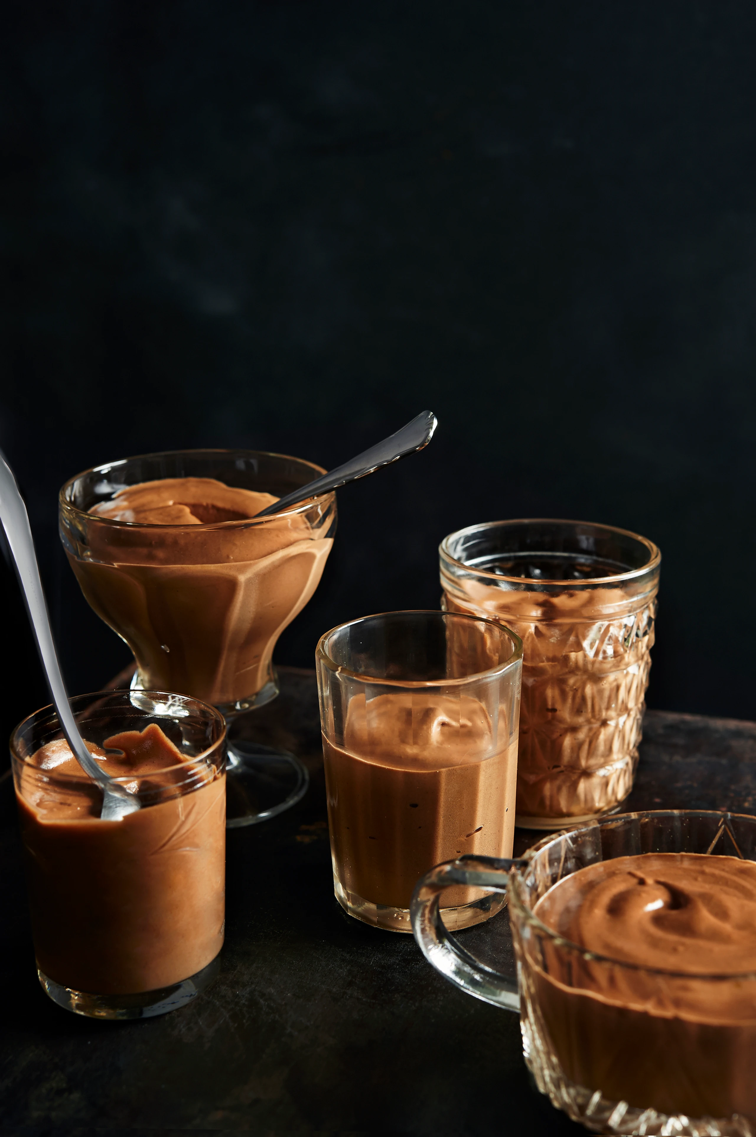 Schokoladepudding im Glas