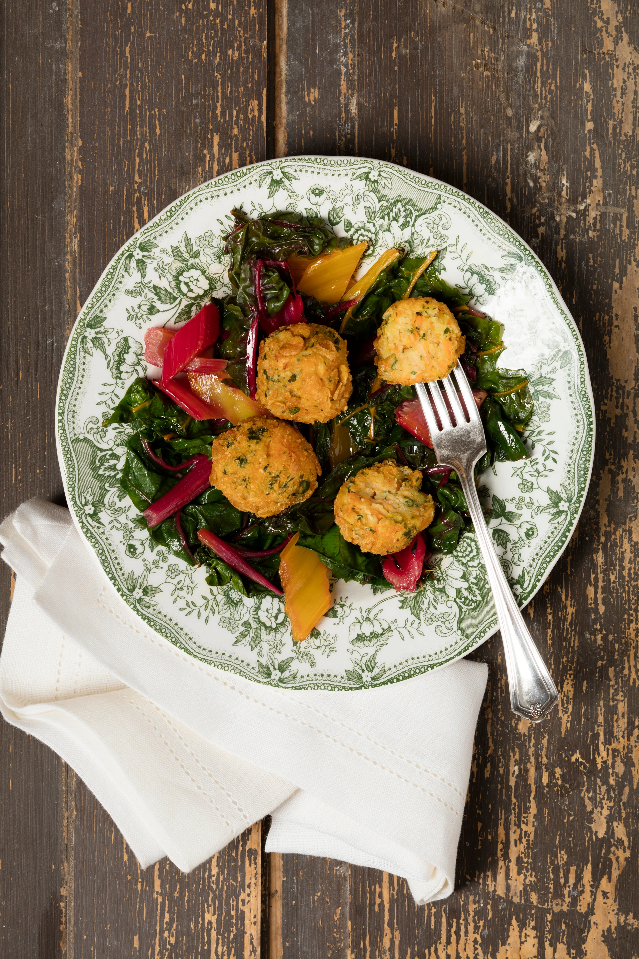 Kürbis-Topfenlaibchen mit Cornflakeskruste