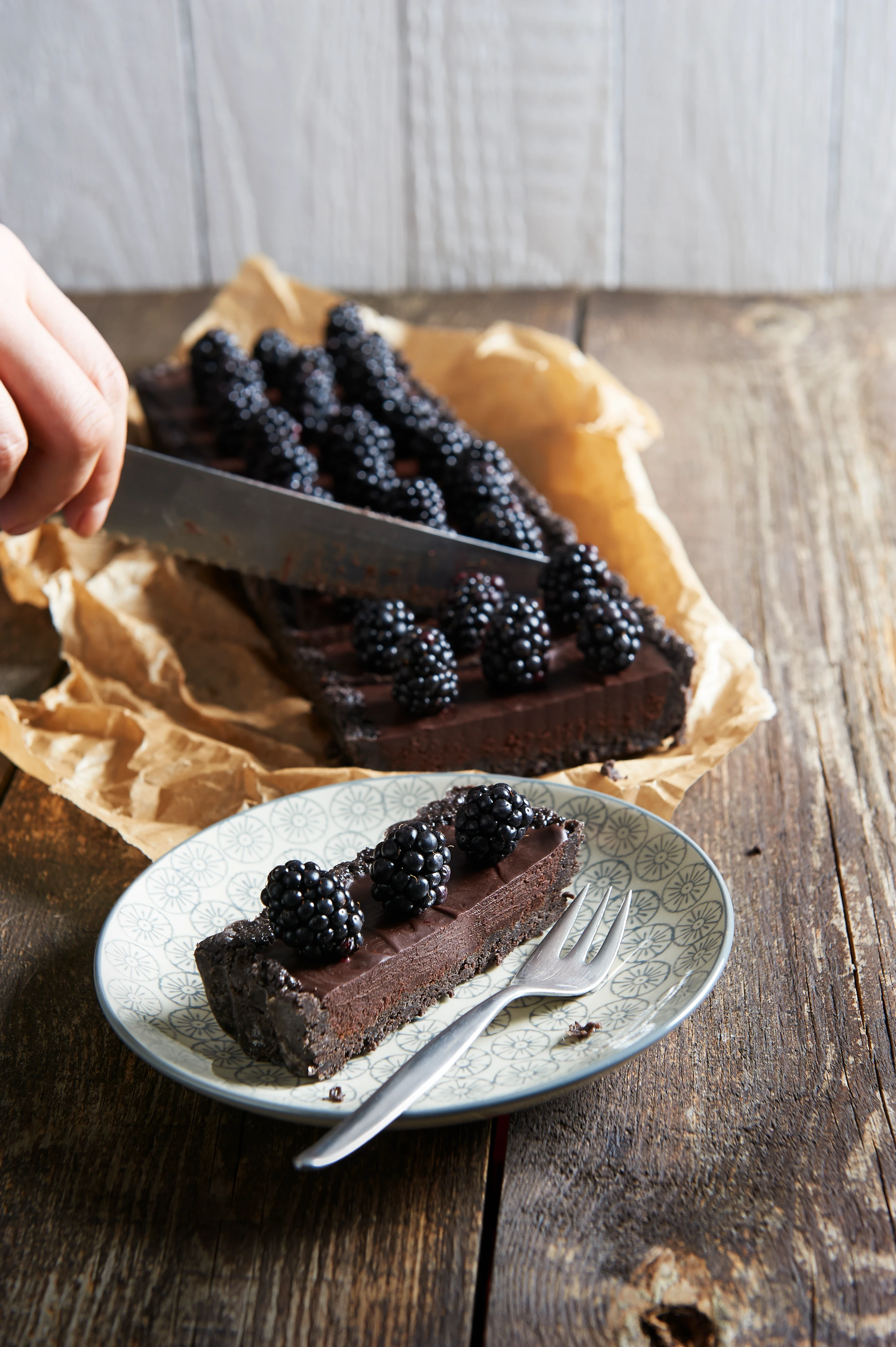 Schokolade-Brombeer-Schnitte