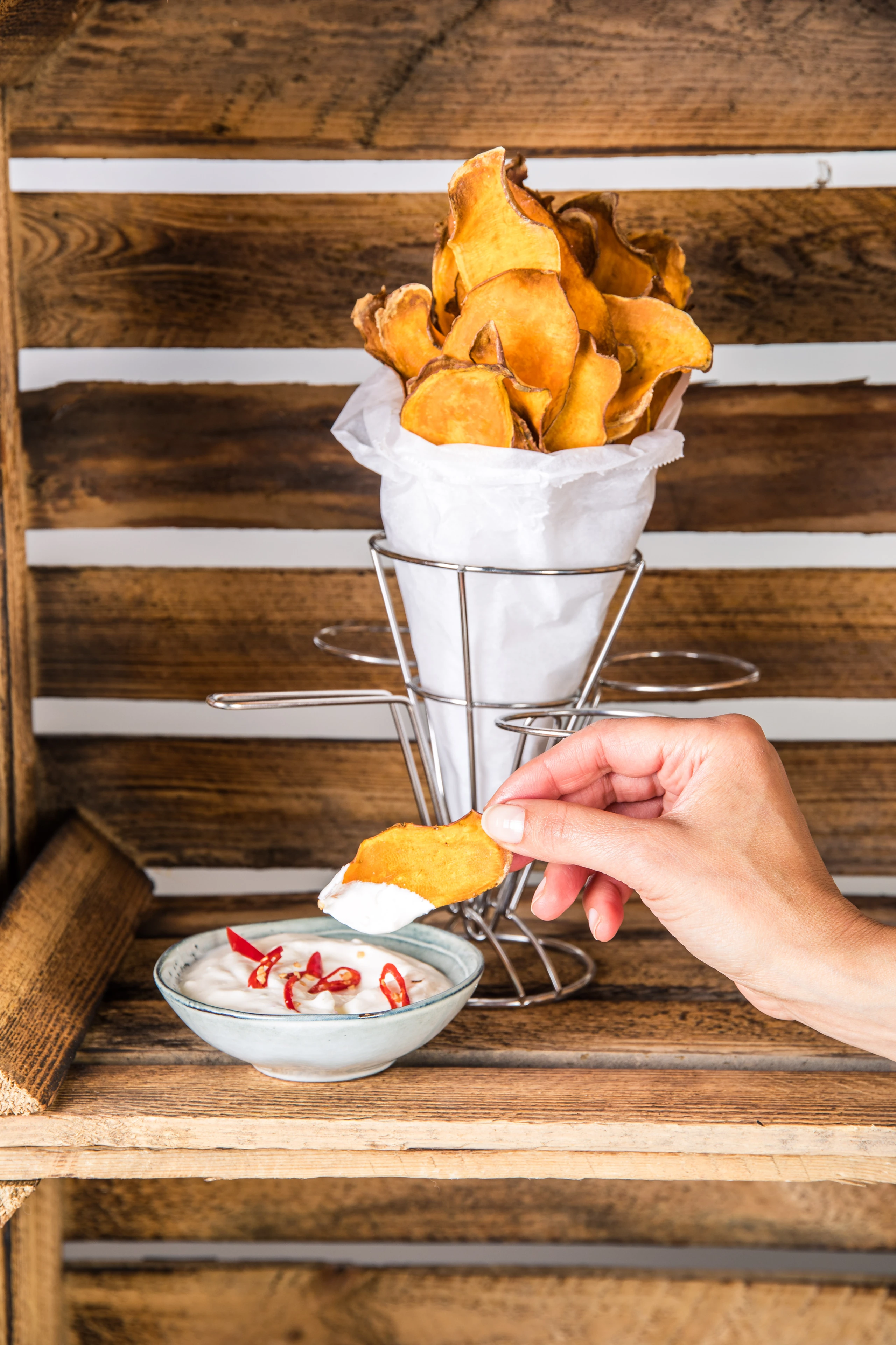 Süßkartoffel-Chips