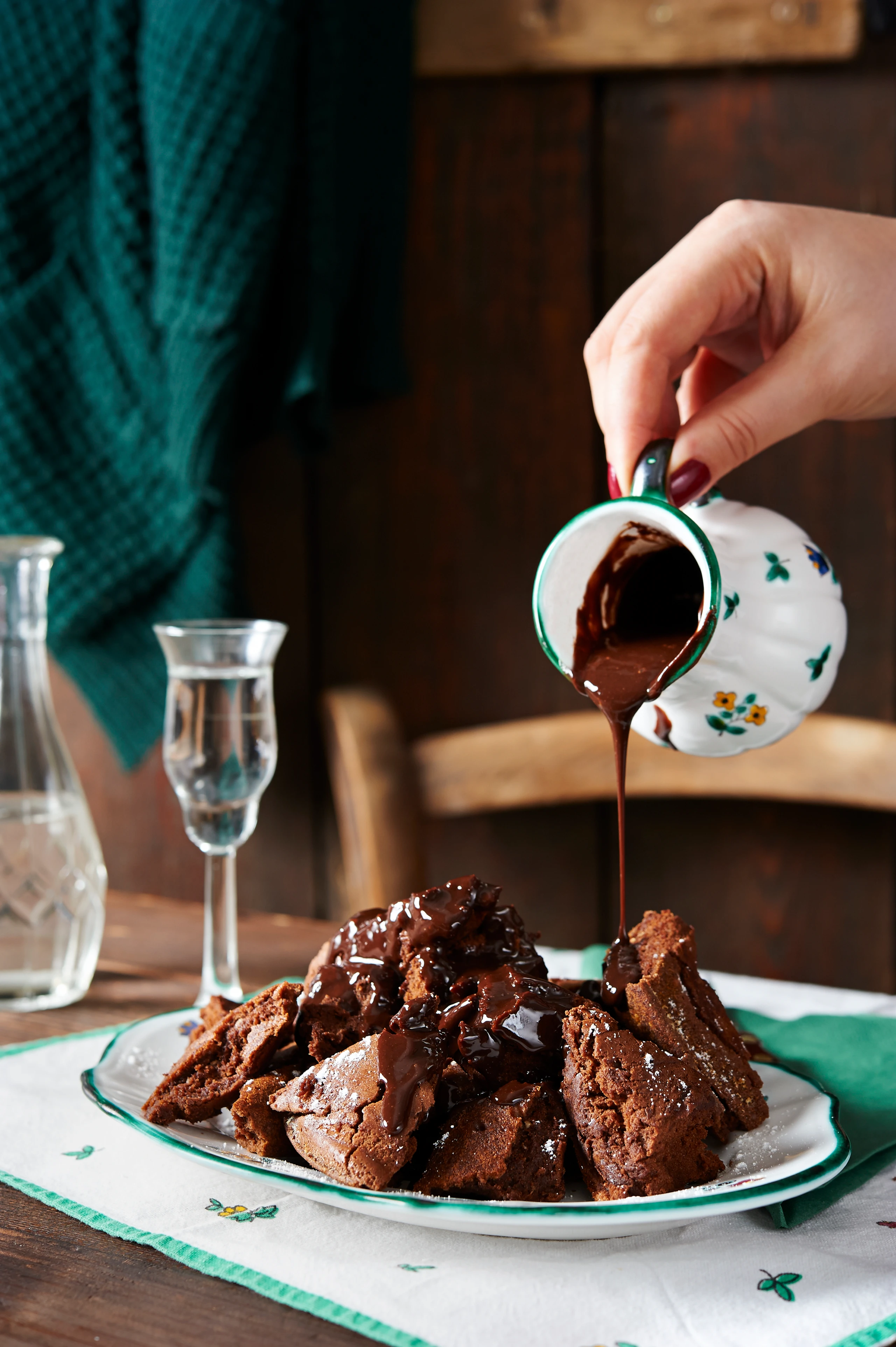 Schokoschmarrn mit Nougatsauce