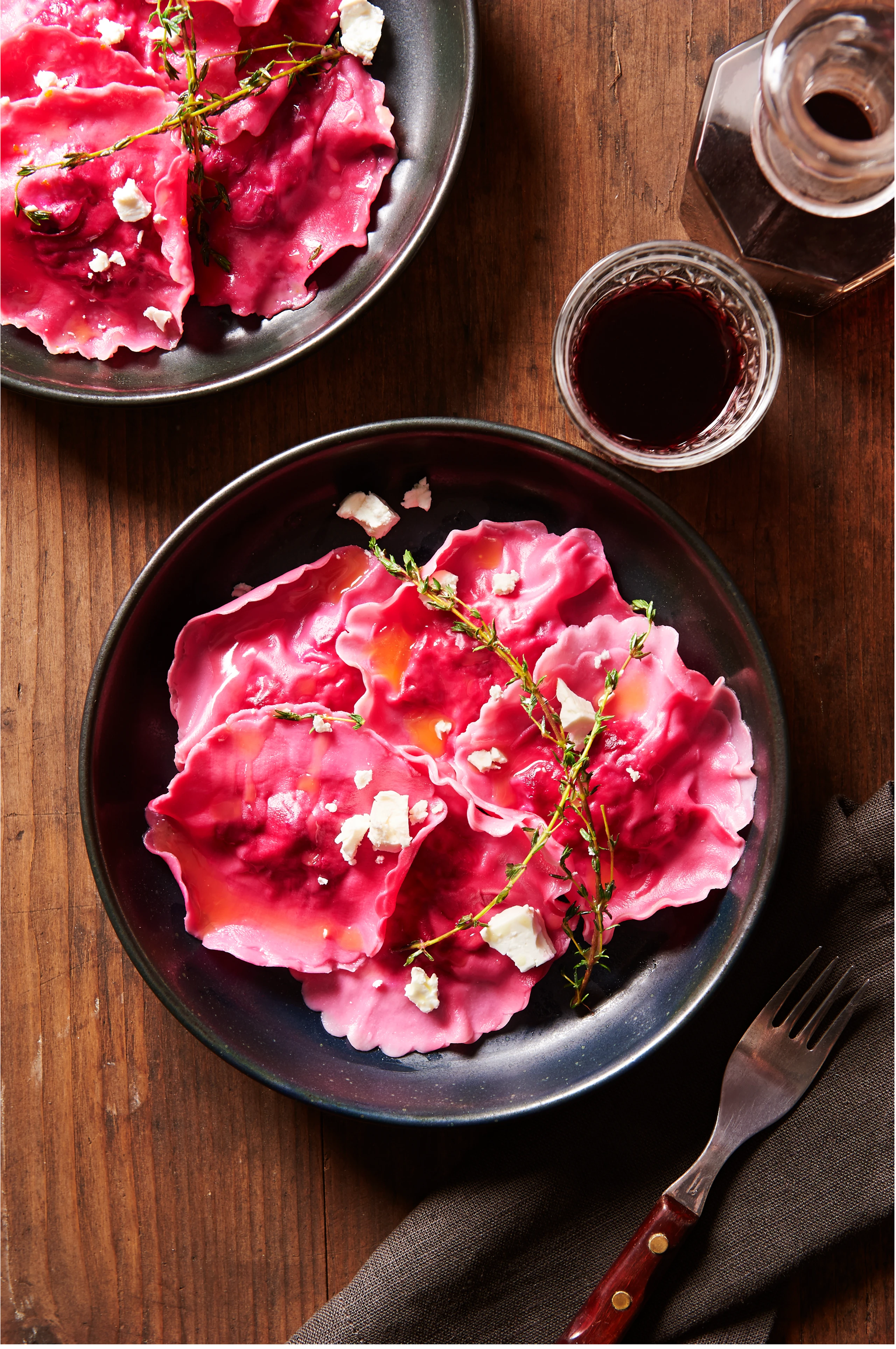 Rote-Rüben-Ravioli mit Orangenbutter