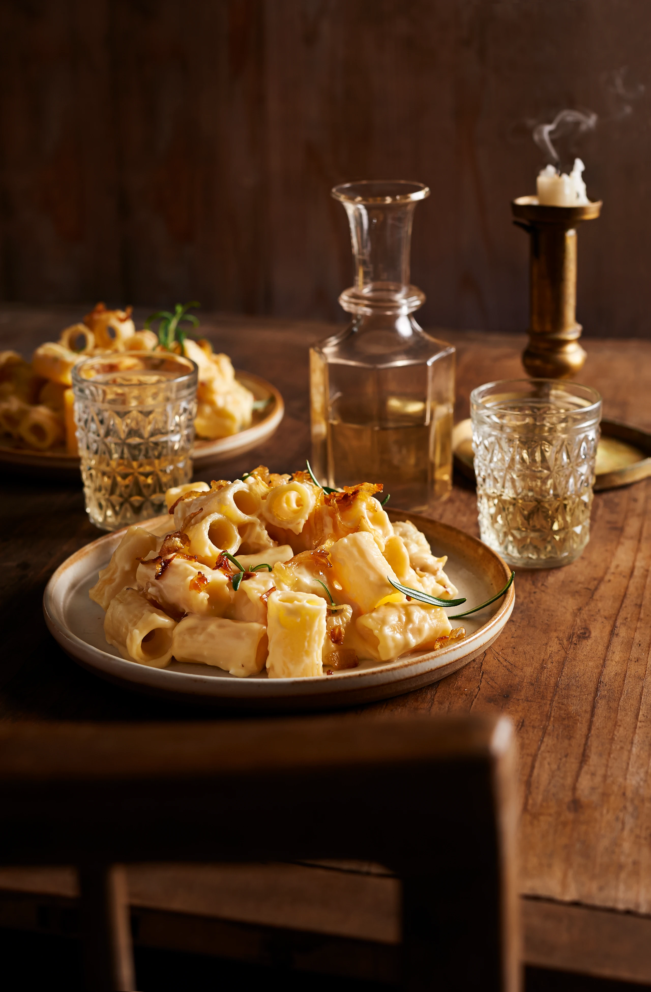 4-Käse-Rigatoni mit Rosmarin