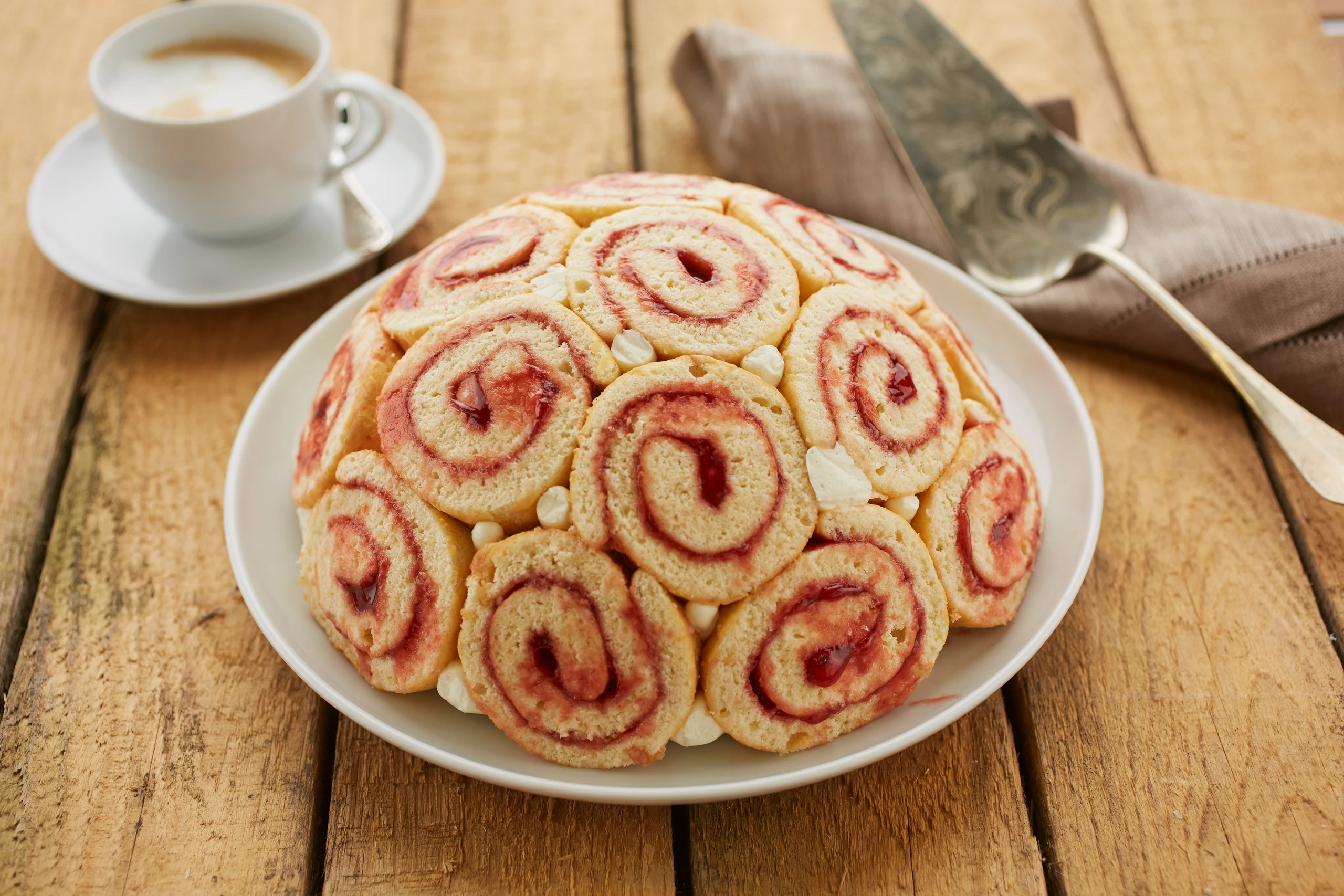 Charlotte mit Topfencreme