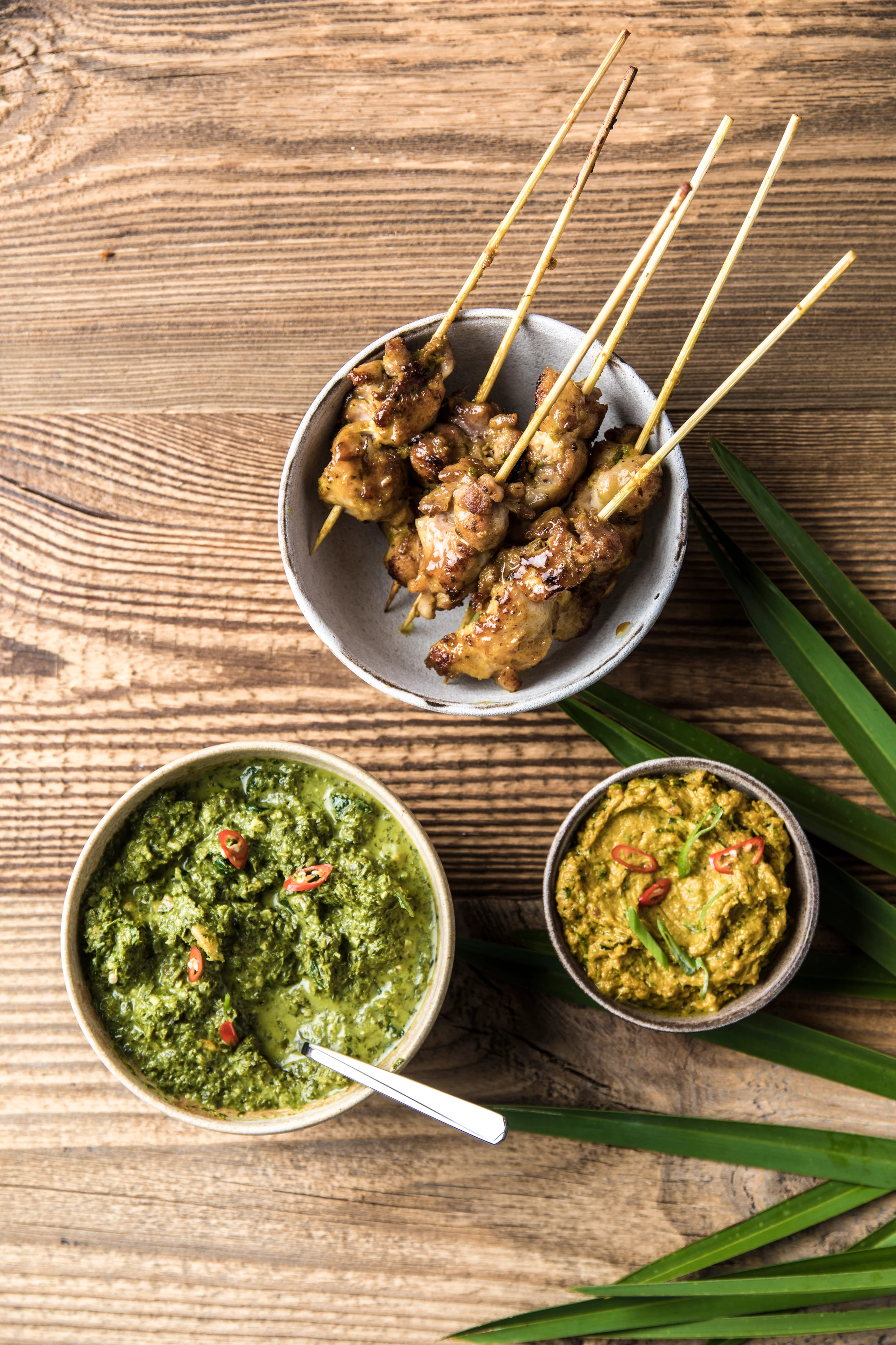Sate Ayam mit Erdnussauce