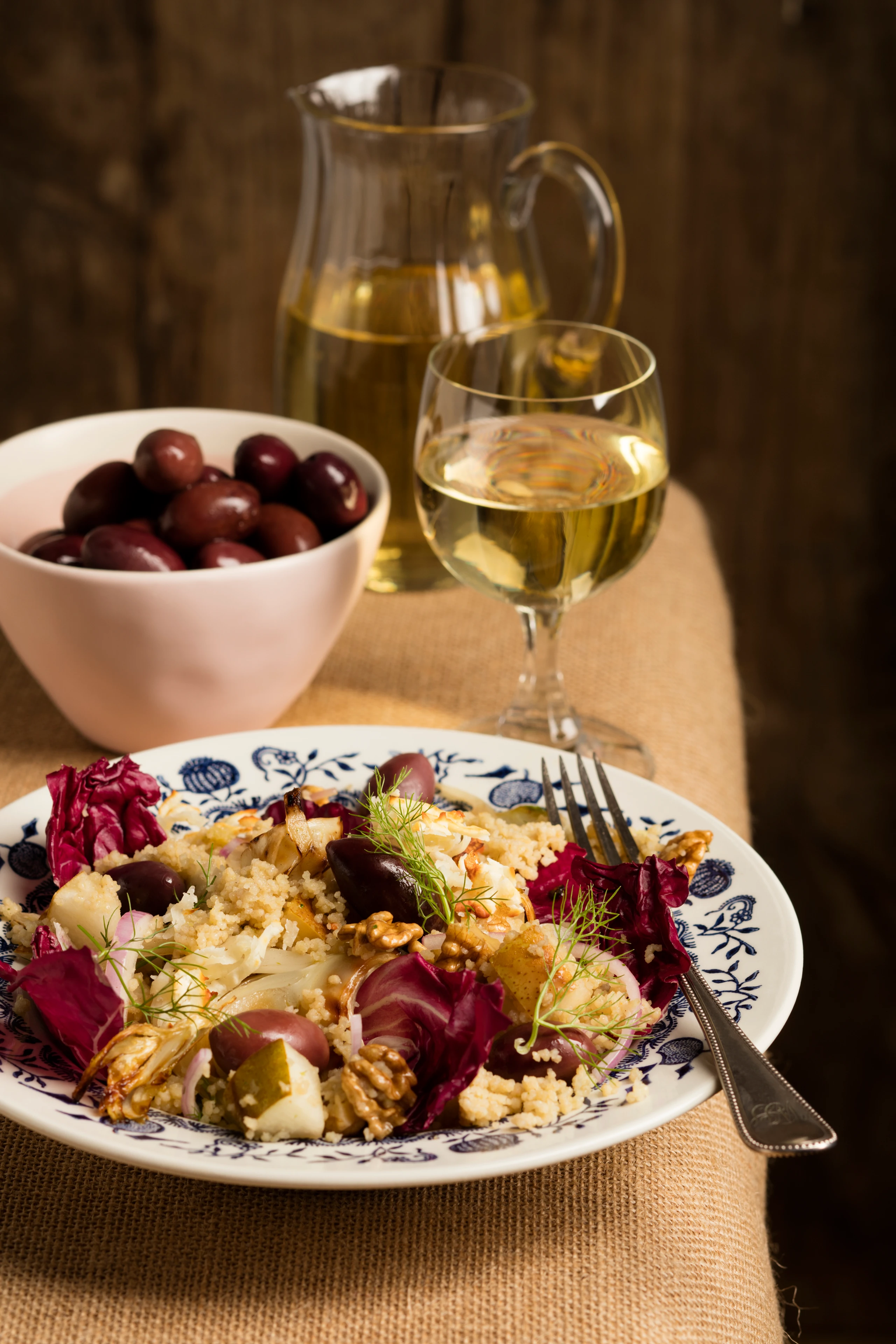 Couscous-Salat mit Halloumi