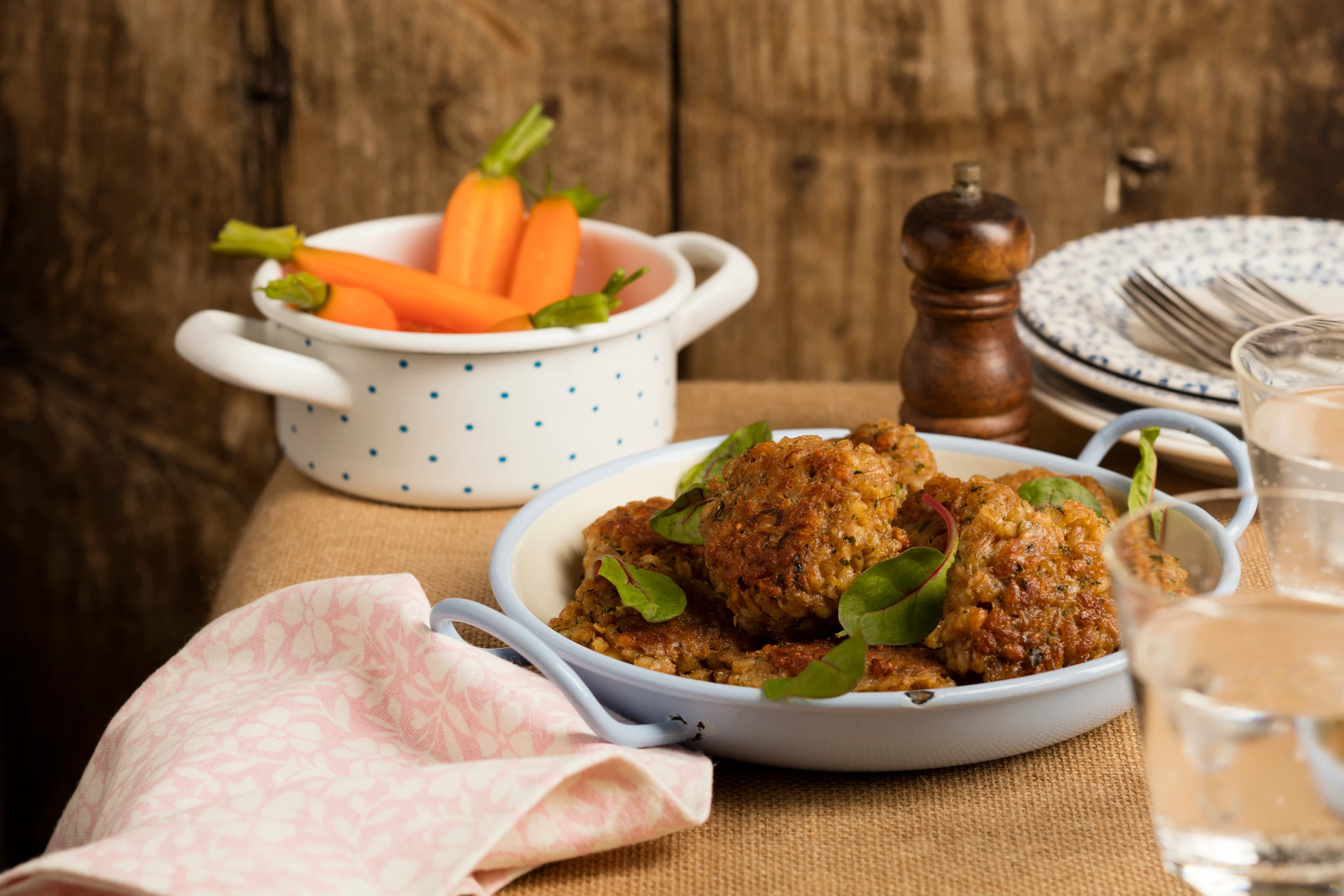 Dinkellaibchen mit Gemüse