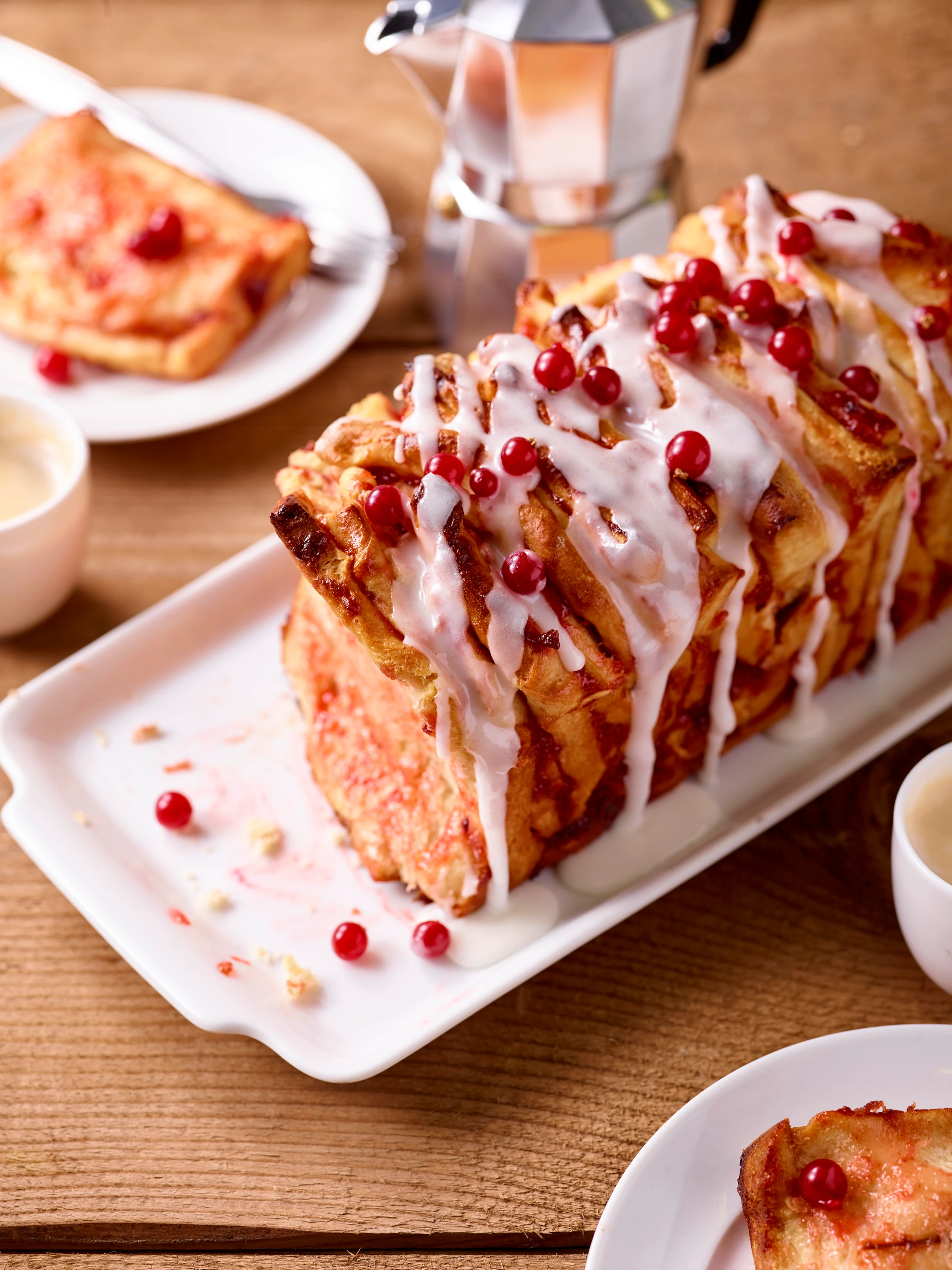 Zupfbrot mit Ribiseln