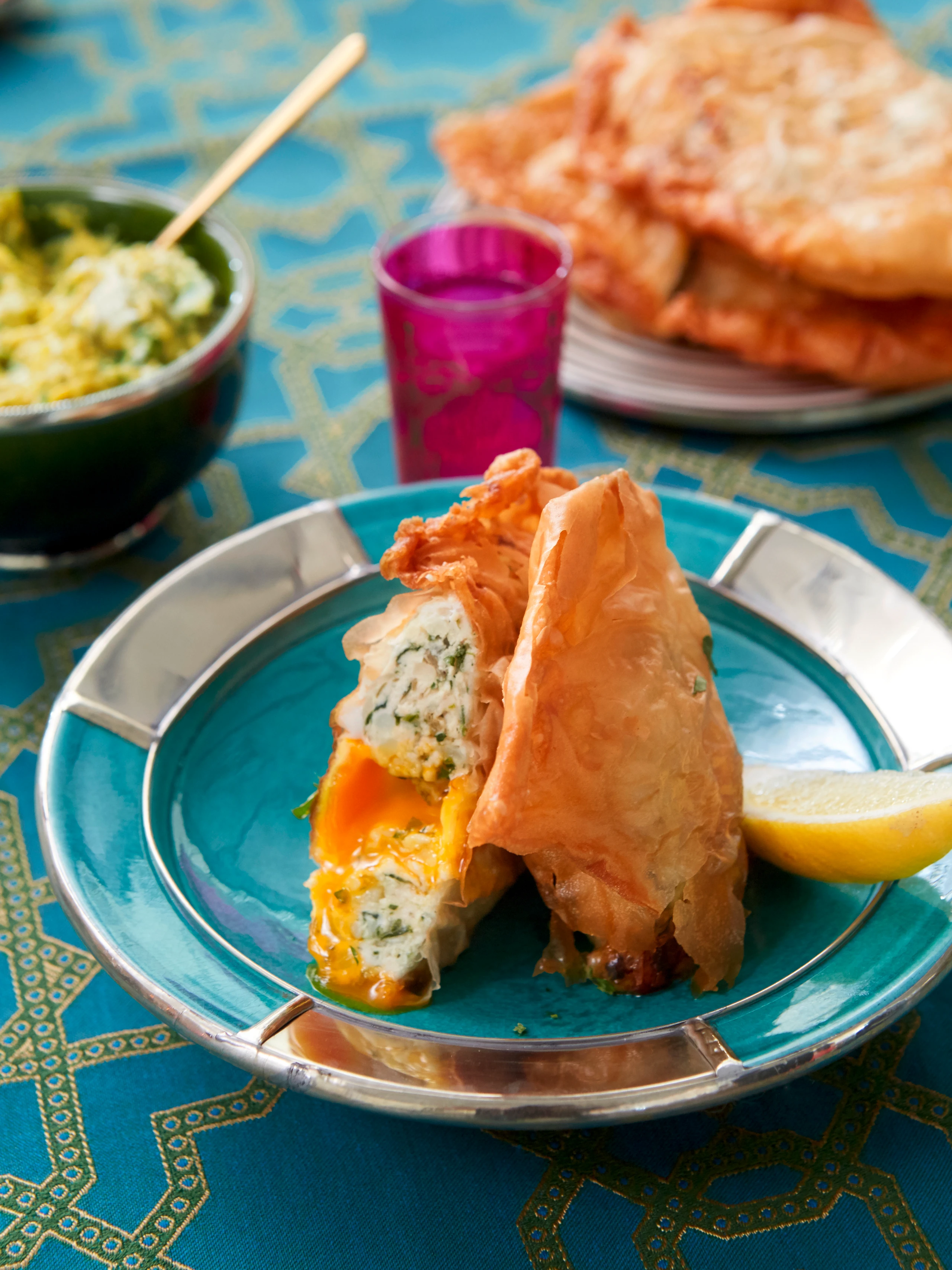 Brick mit Huhn und Ei