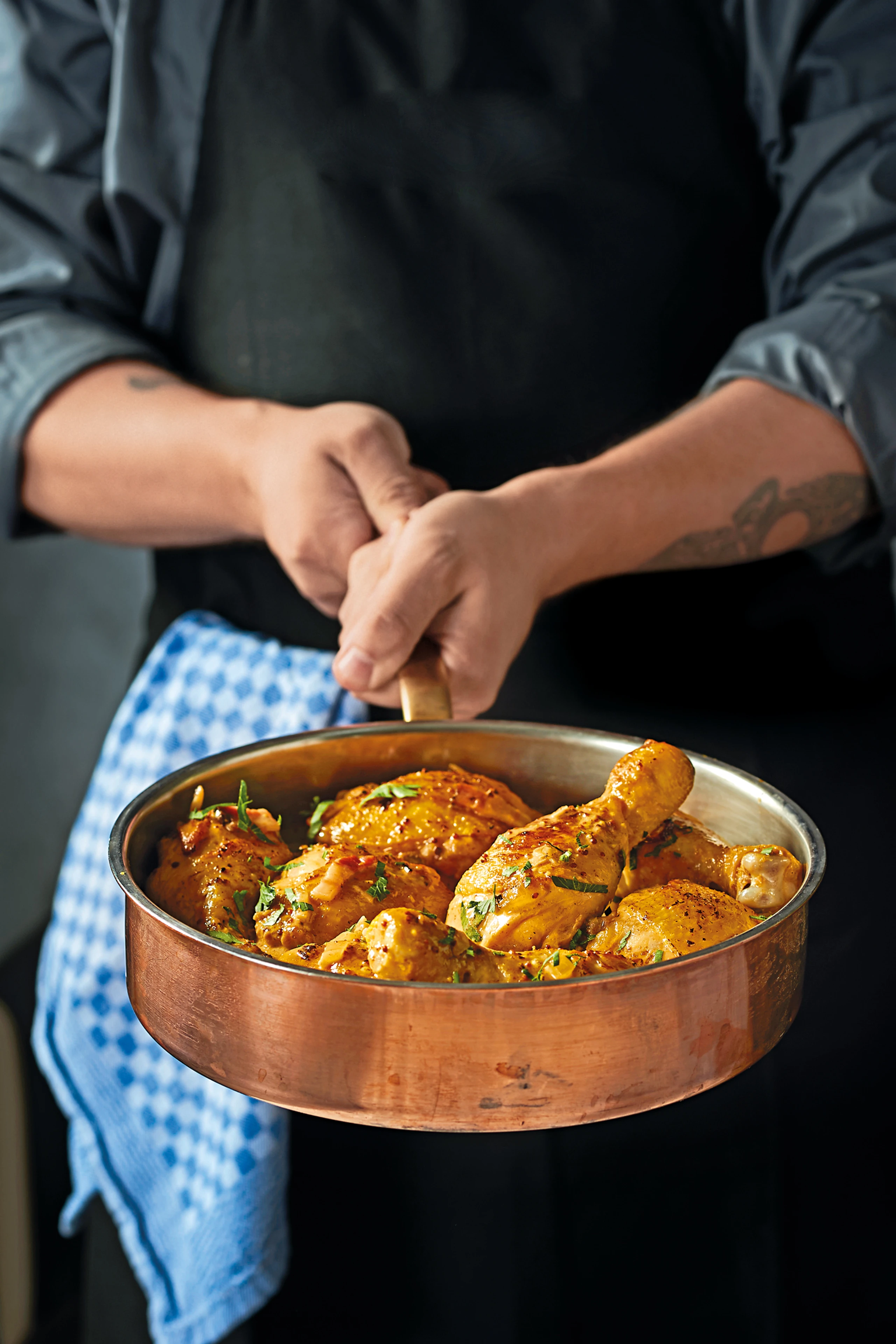 Poulet à la Moutarde: Französisches Hendl in Dijon-Senfsauce
