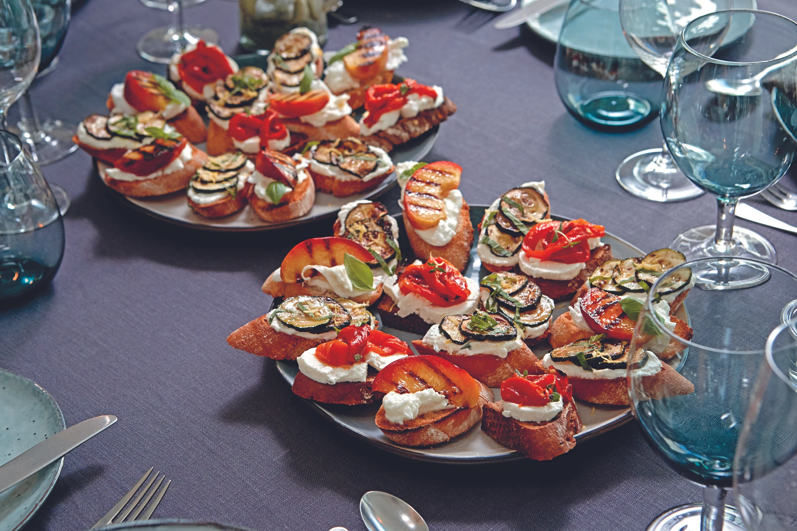 Italienische Bruschetta-Variationen