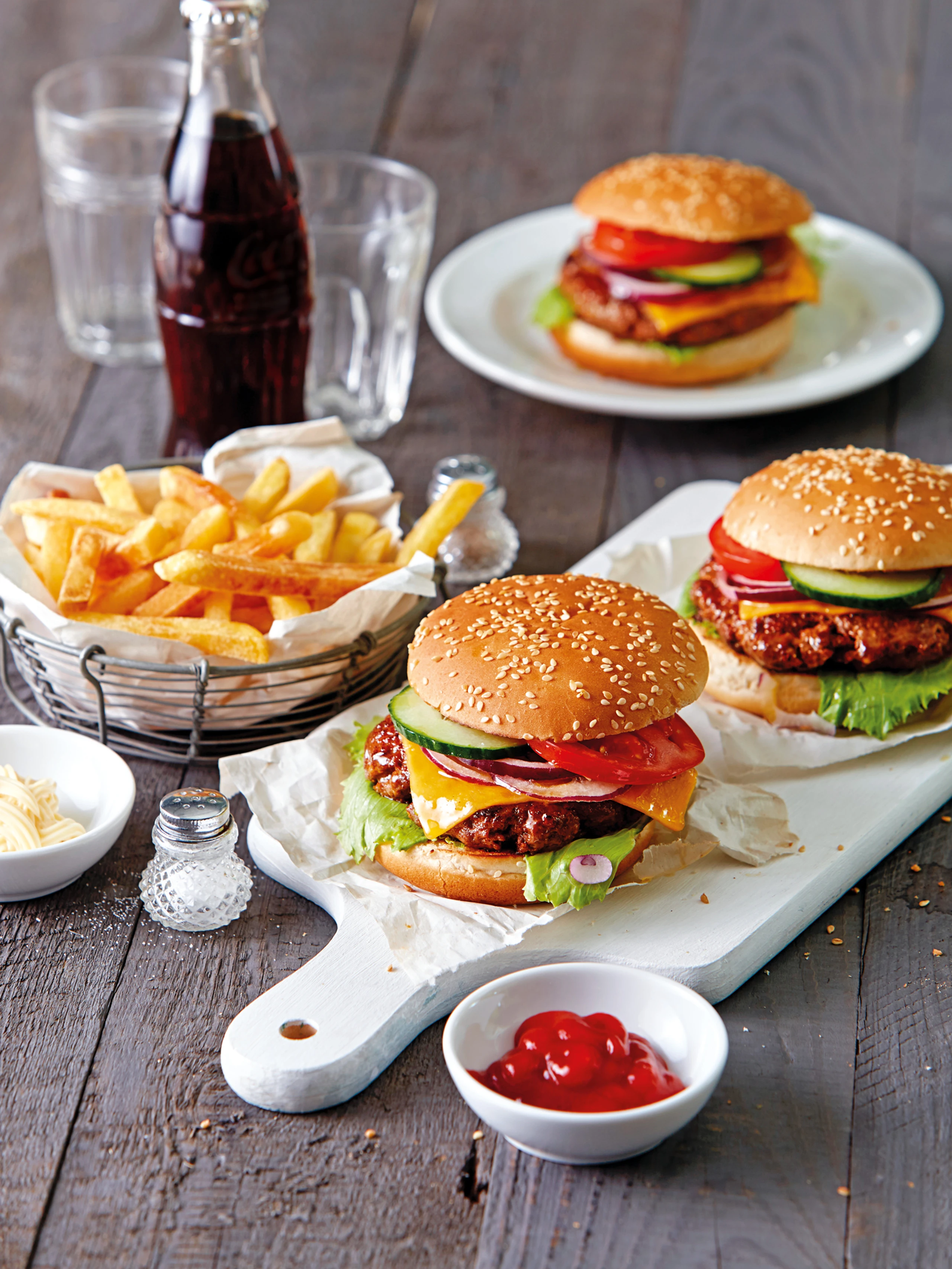 Cheeseburger mit knusprigem Speck