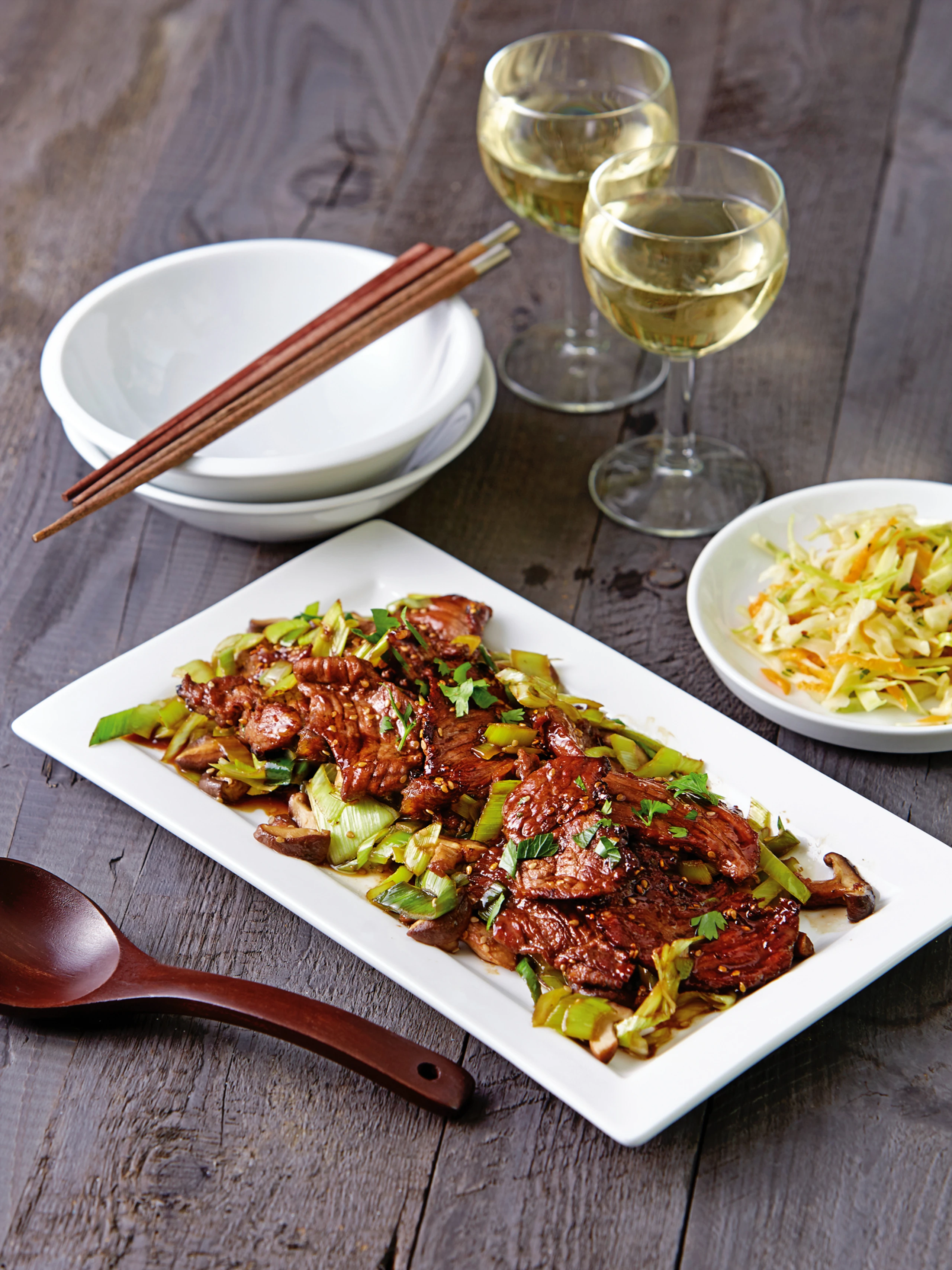 Bulgogi mit Kohlsalat