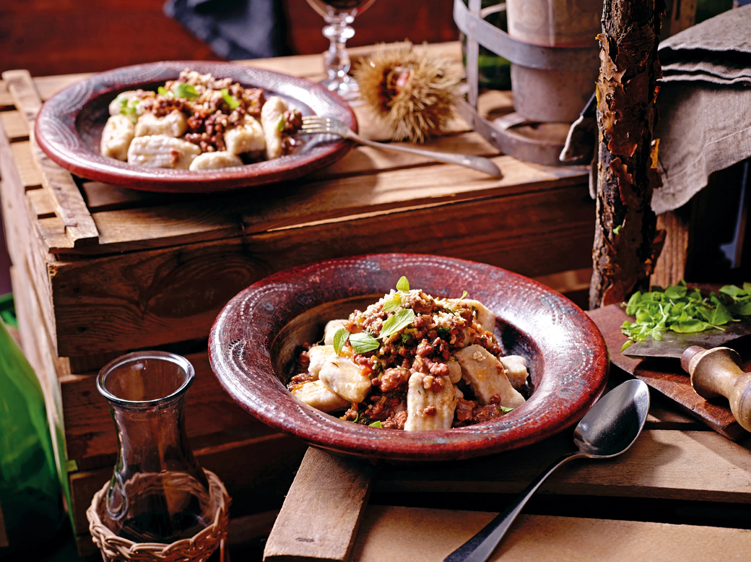 Maroni-Gnocchi mit Ganslsugo