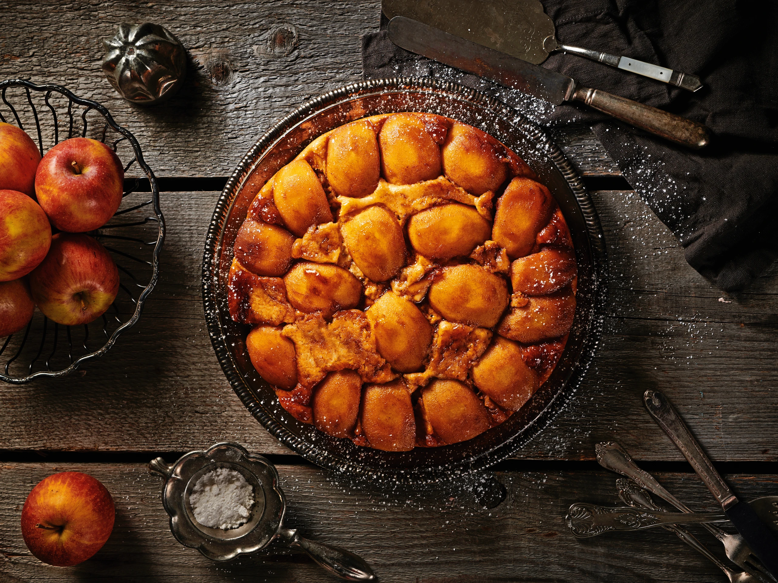 Gestürzter Apfelkuchen