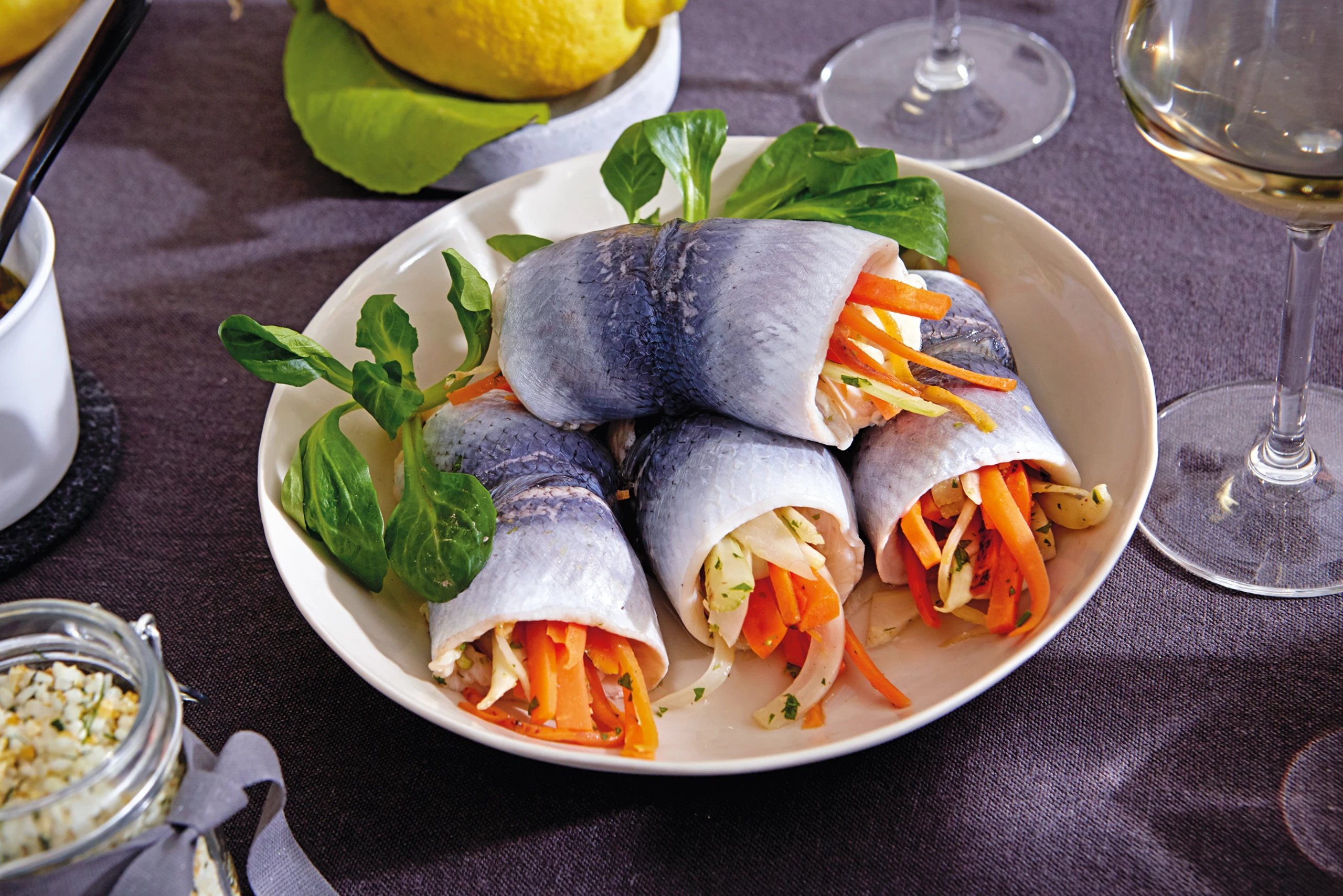 Rollmops mit Fenchel-Karottenfülle