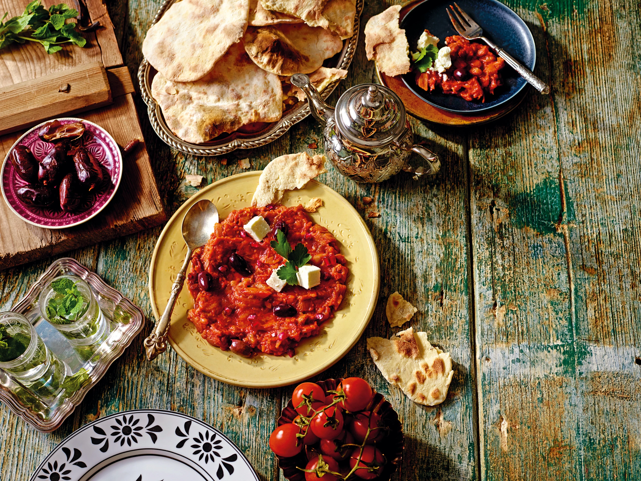 Zaalouk: Marokkanischer Melanzani-Paradeisersalat