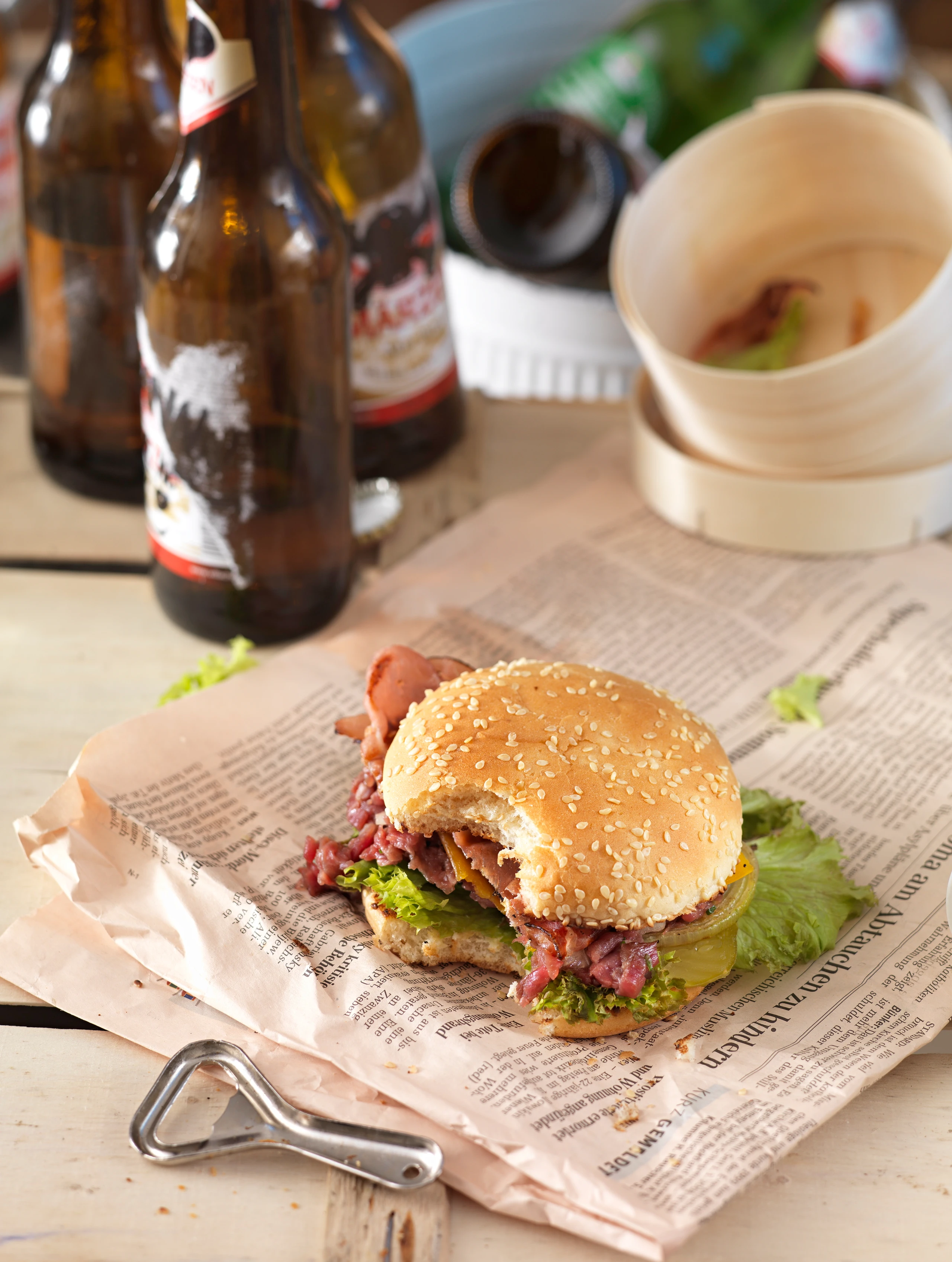 Selbstgemachte Burger-Buns