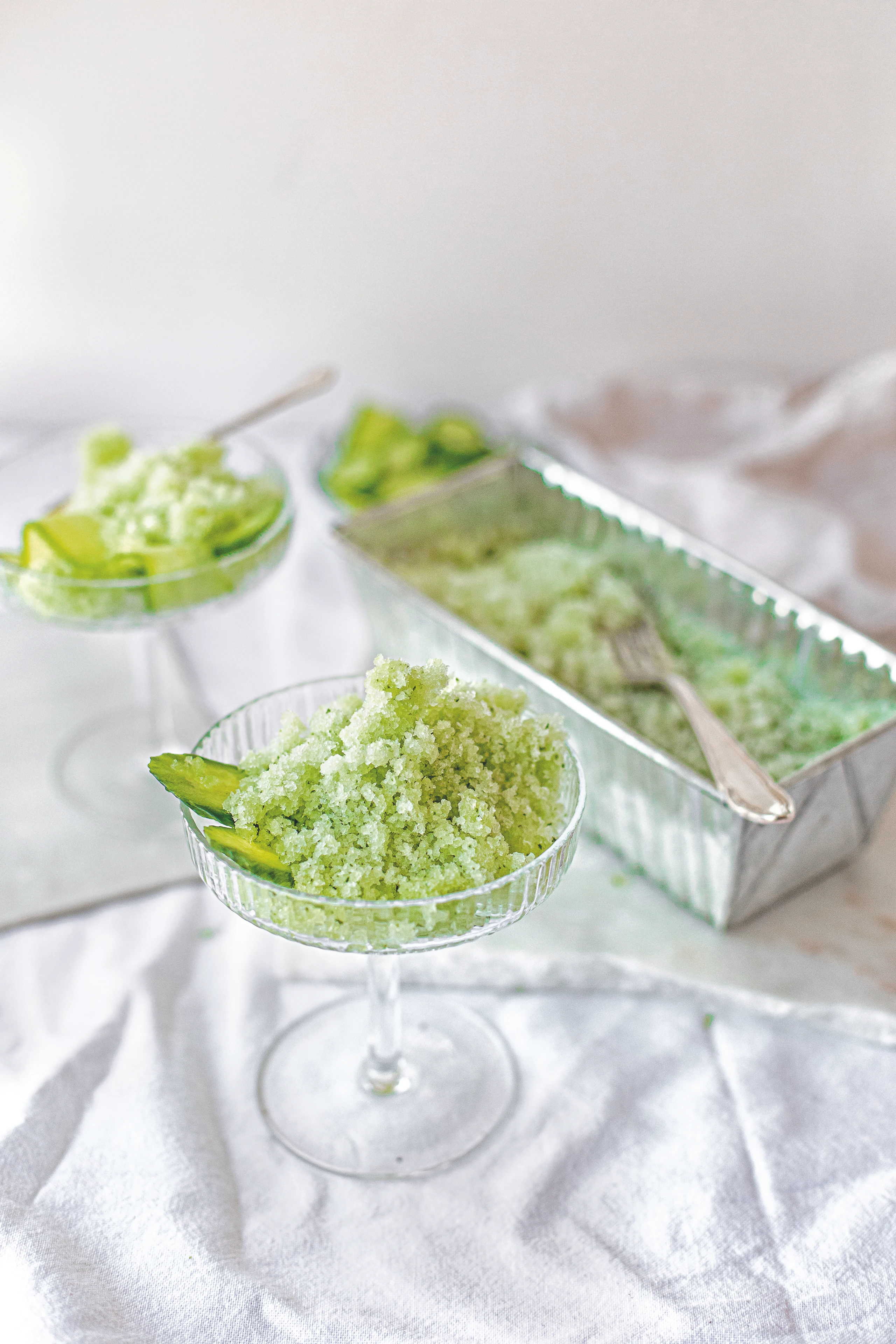 Gurken-Holunder-Granita