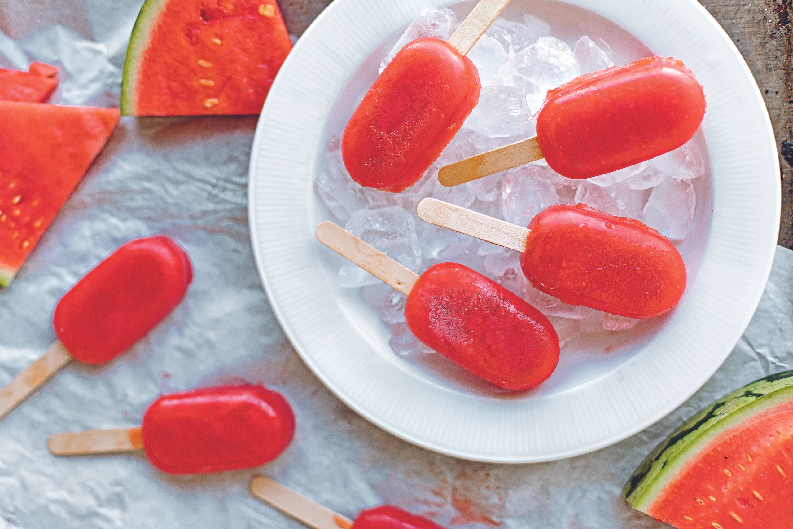Wassermelonen-Popsicles