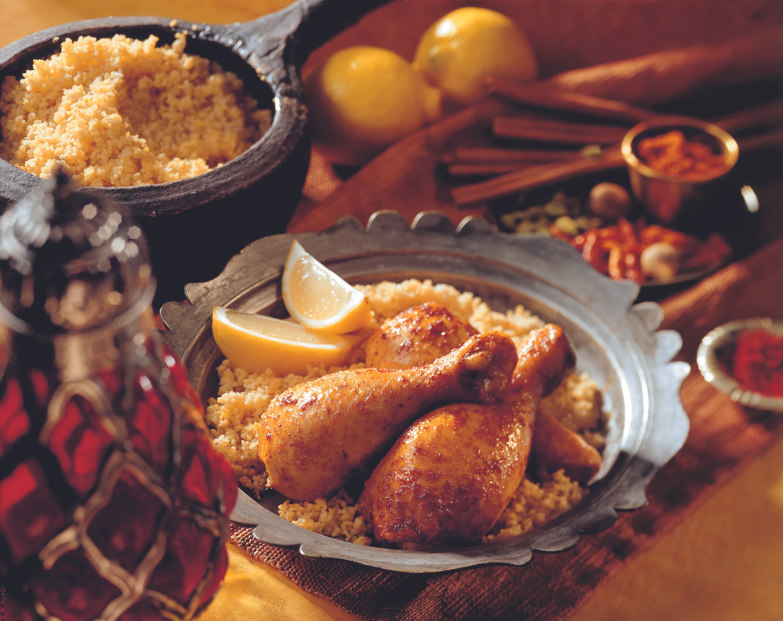 Orientalisch marinierte Hendelhaxerln