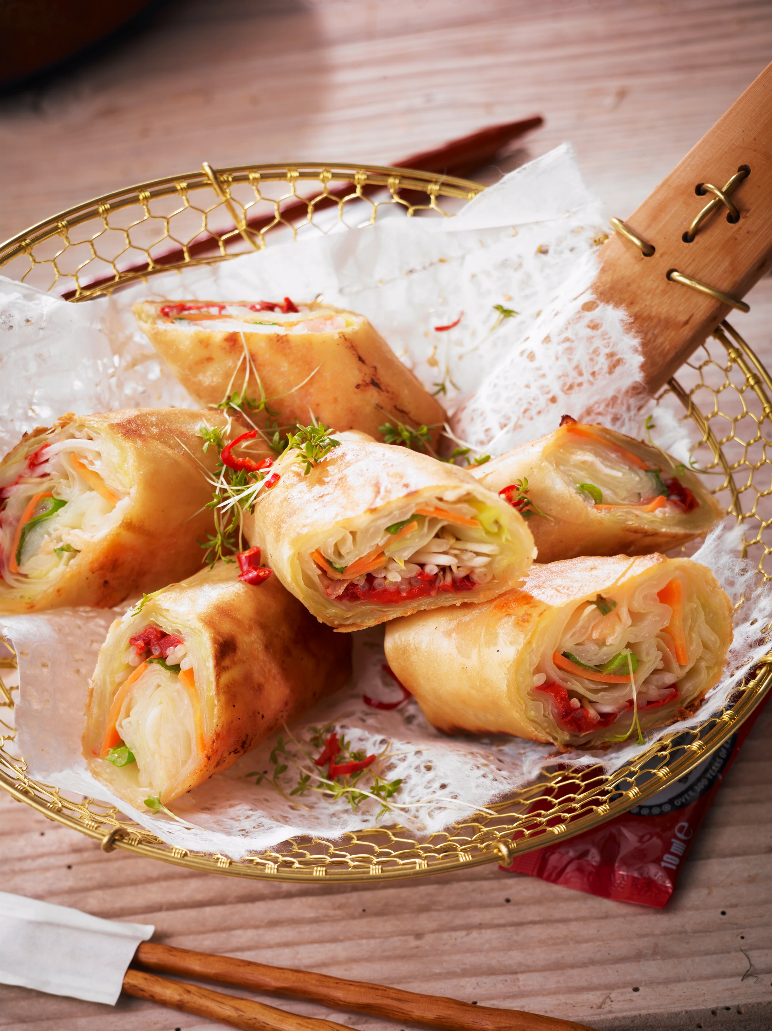 Frühlingsrollen mit Krautfülle