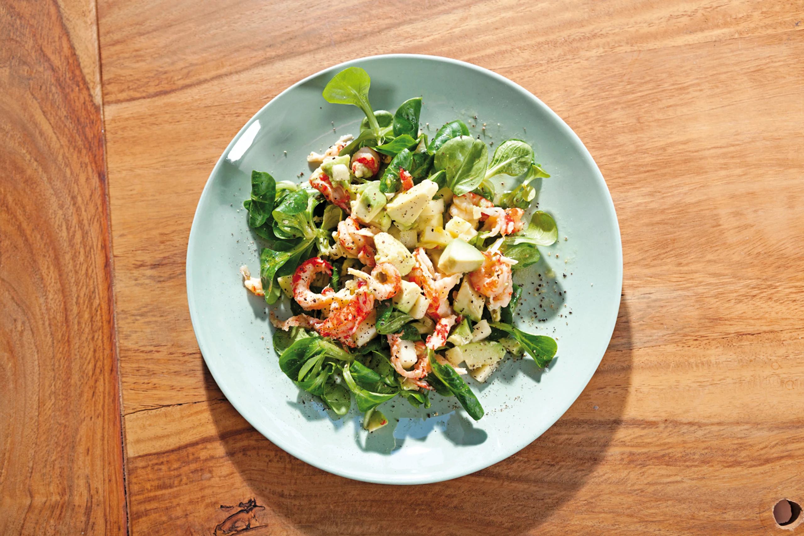 Avocado-Flusskrebs-Salat
