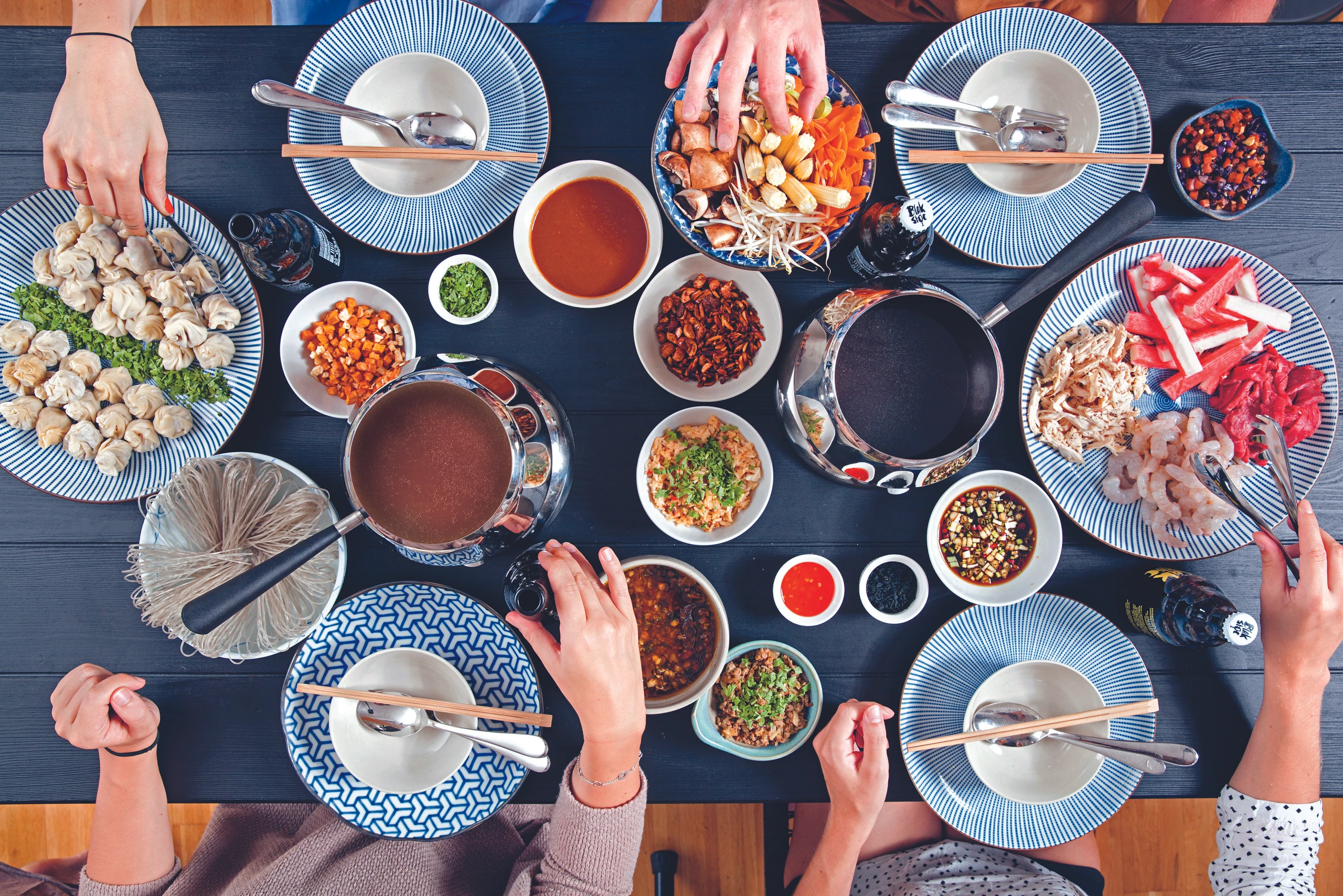 Hühnersuppe mit Erdnuss-Kokosmilch