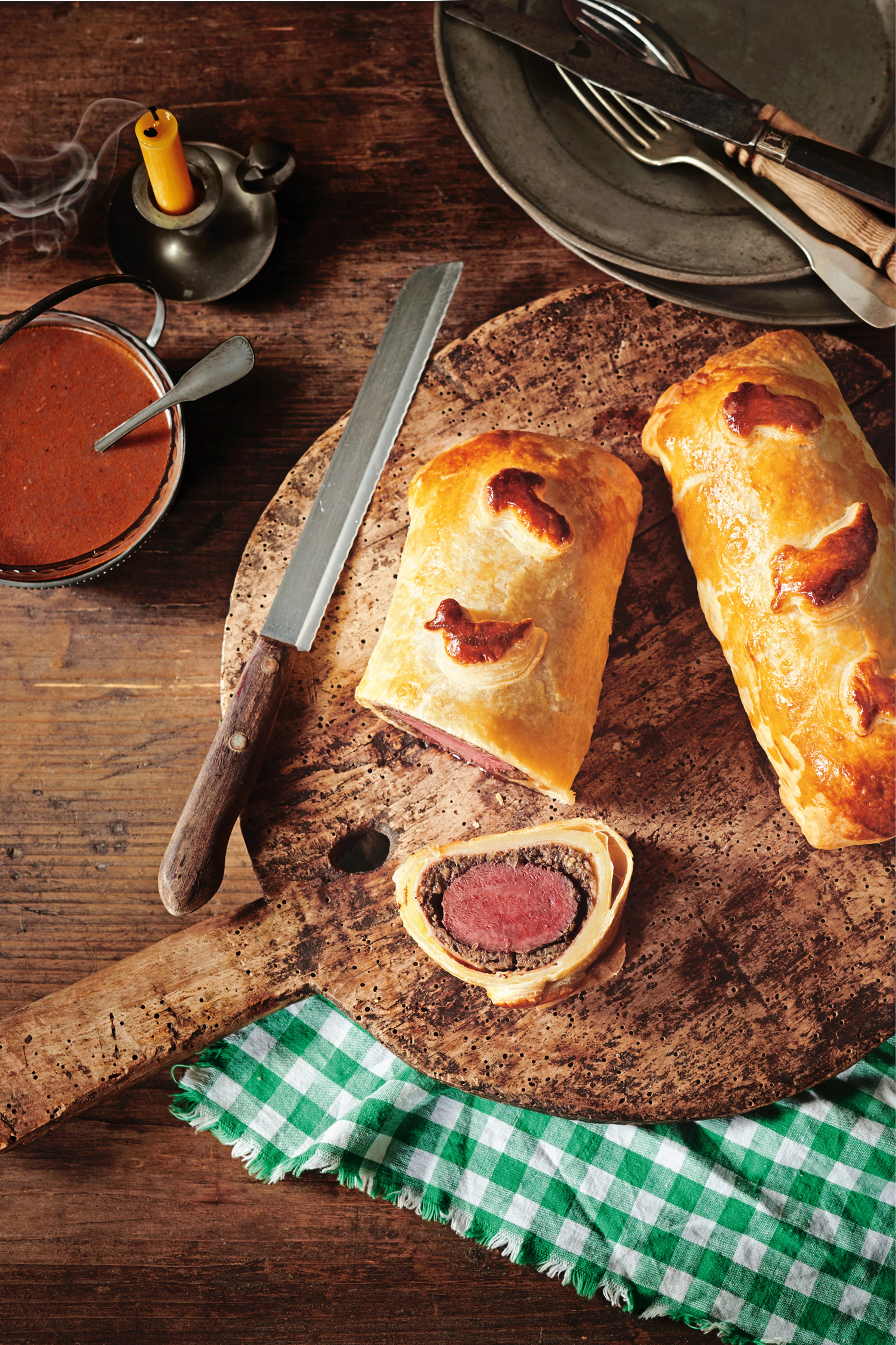 Rehrückenfilet im Blätterteig