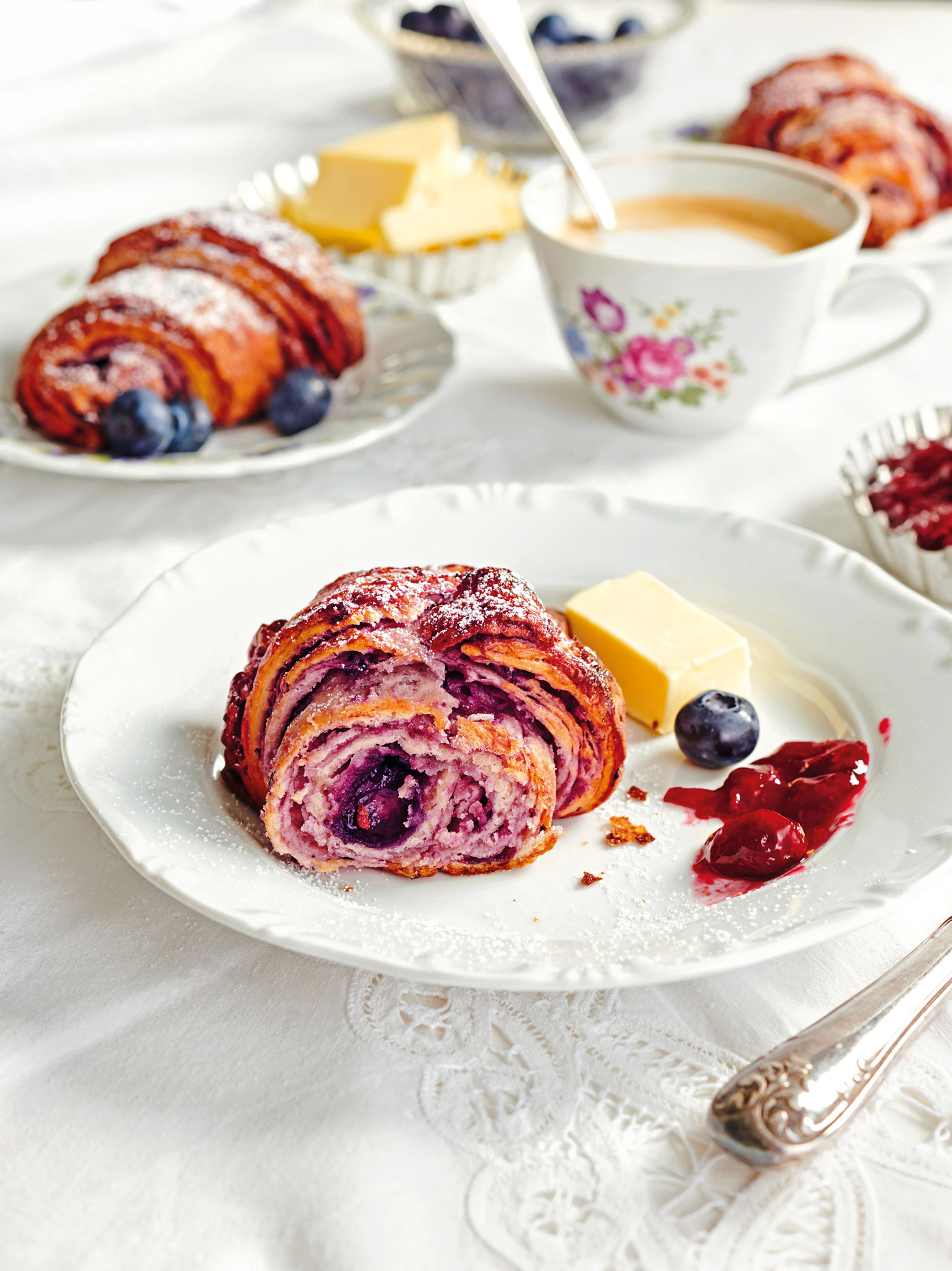 Heidelbeer-Croissants