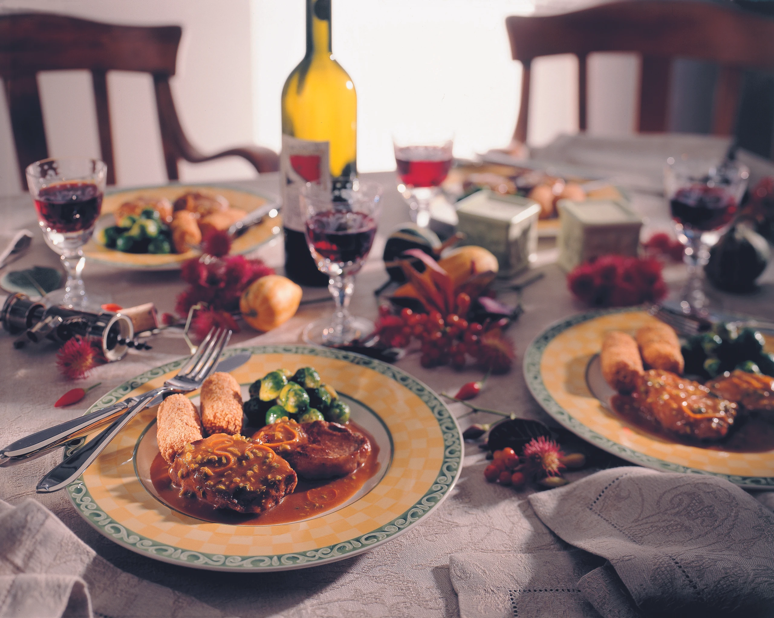 Wildschweinsteak mit Orangen-Pistazien-Sauce