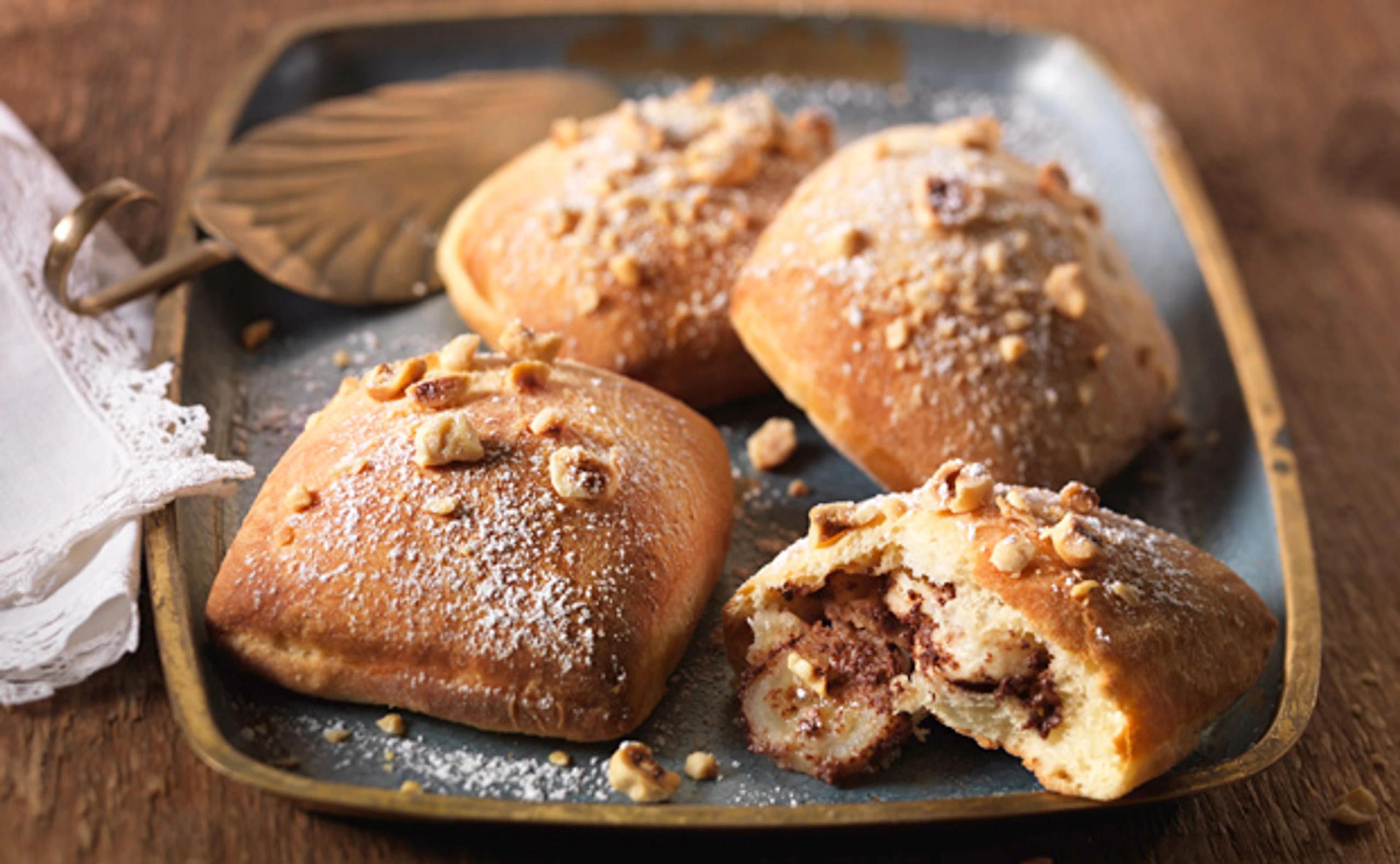 Bananen-Schokoladekrapfen