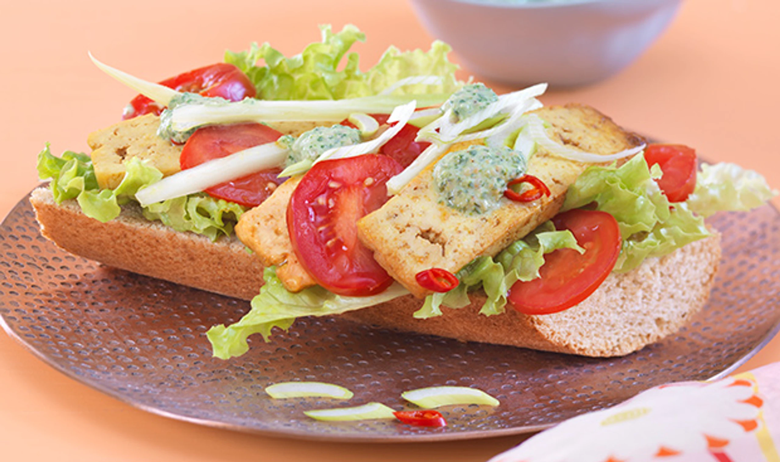 Tofu-Gemüse-Baguette