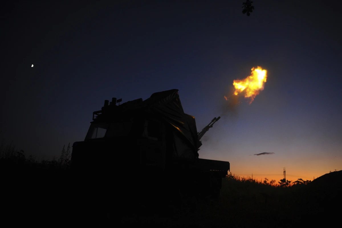 Die ukrainische Luftabwehr ging gegen russische Angriffe vor