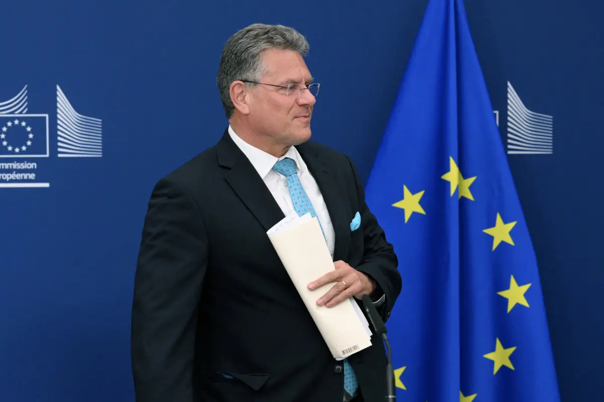 Der zuständige EU-Kommissar Maros Sefcovic