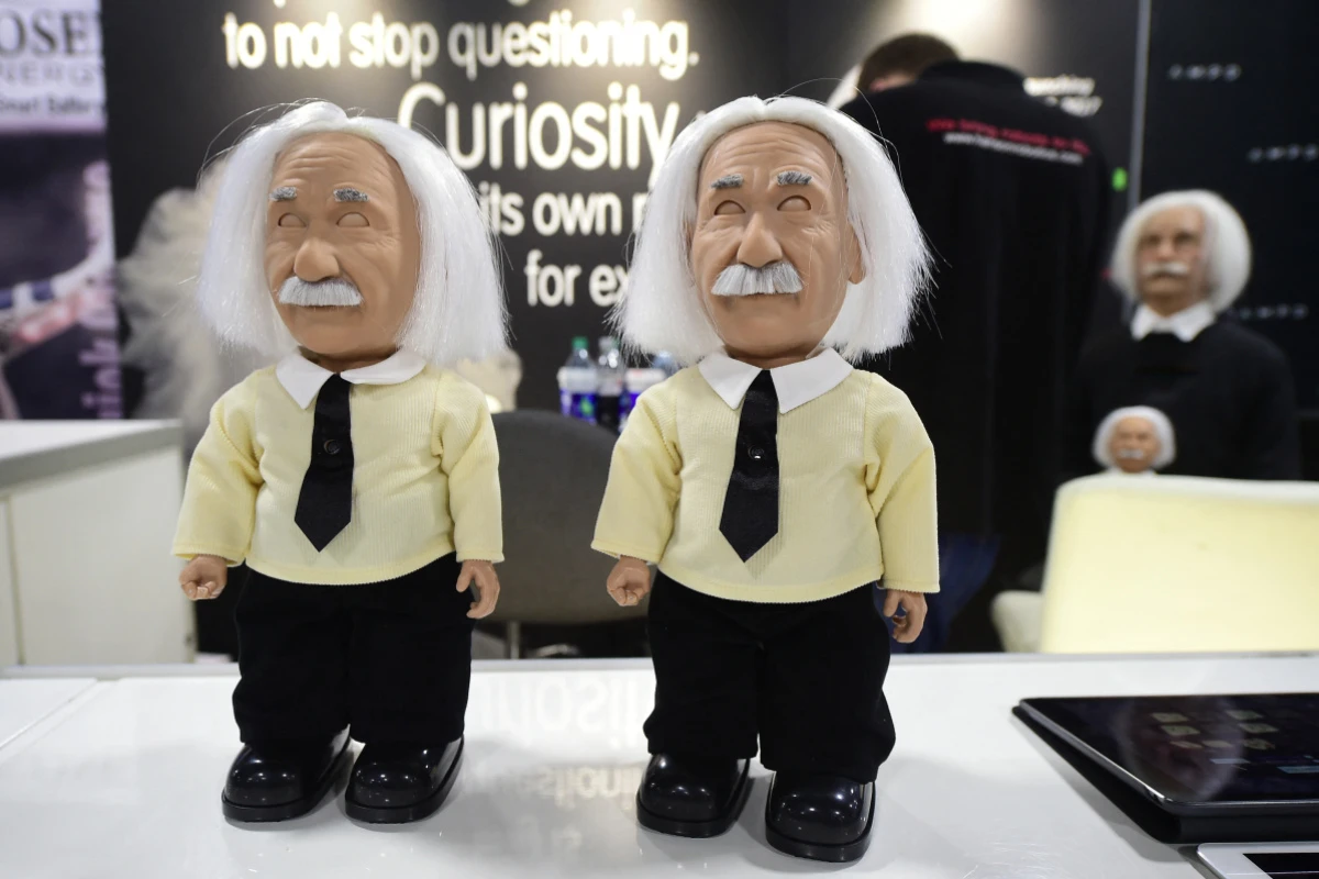 Albert Einstein ist längst eine Ikone: auch als Roboter