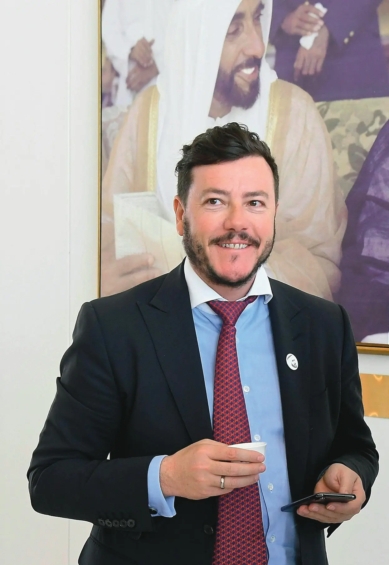 ABD0035_20190323 - ABU DHABI - VEREINIGTE ARABISCHE EMIRATE VAE: Der Tiroler Investor Rene Benko am Samstag, 23. März 2019, anl. eines Besuches der Abu Dhabi National Oil Company (ADNOC) in Abu Dhabi. - FOTO: APA/HELMUT FOHRINGER - 20190323_PD1311