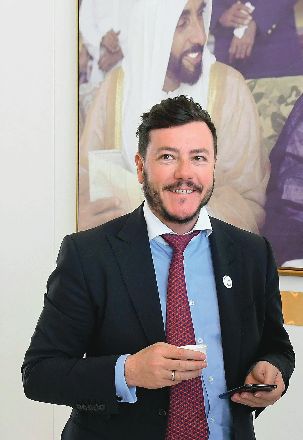 ABD0035_20190323 - ABU DHABI - VEREINIGTE ARABISCHE EMIRATE VAE: Der Tiroler Investor Rene Benko am Samstag, 23. März 2019, anl. eines Besuches der Abu Dhabi National Oil Company (ADNOC) in Abu Dhabi. - FOTO: APA/HELMUT FOHRINGER - 20190323_PD1311